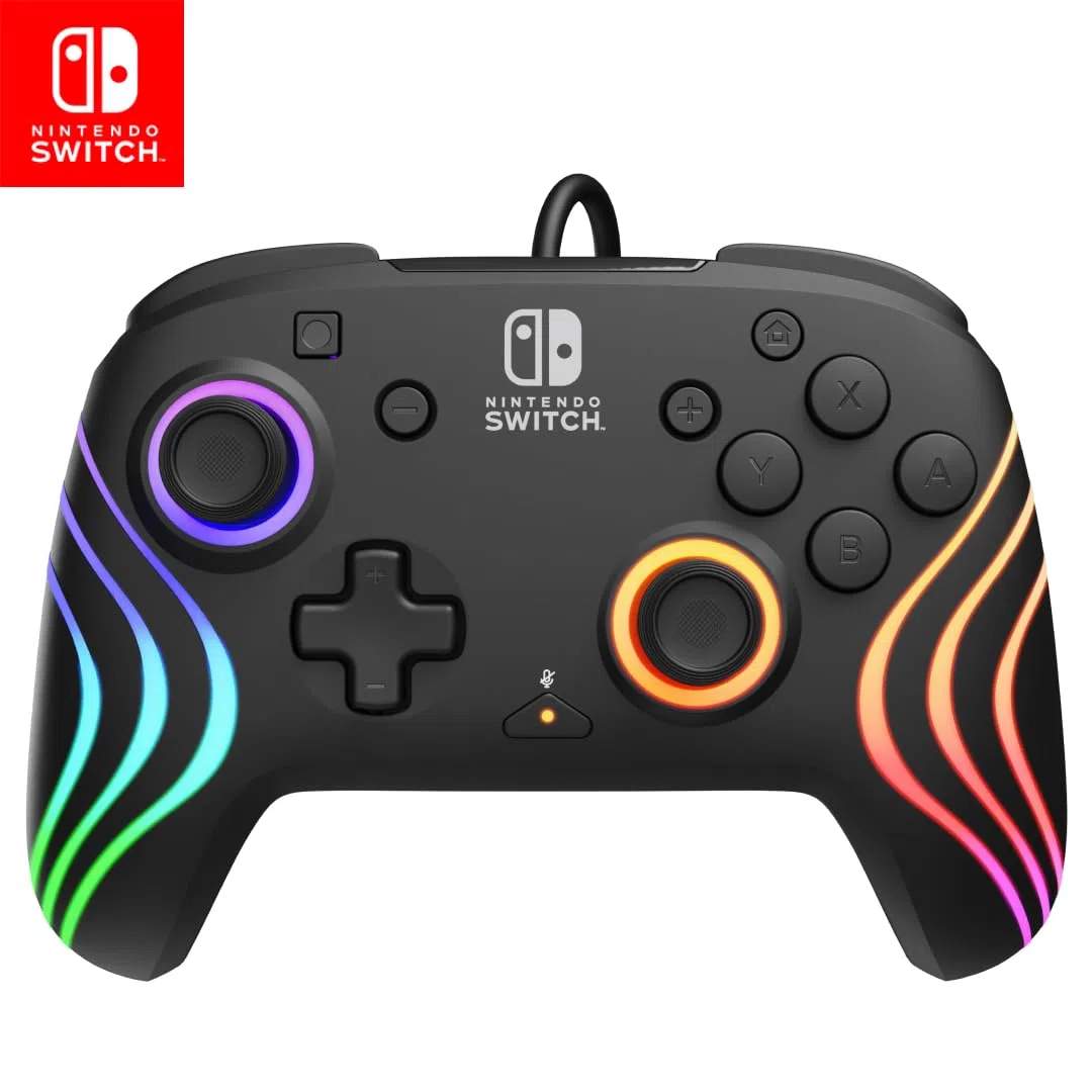 Nintendo Switch Afterglow Wave Wired Controller Black