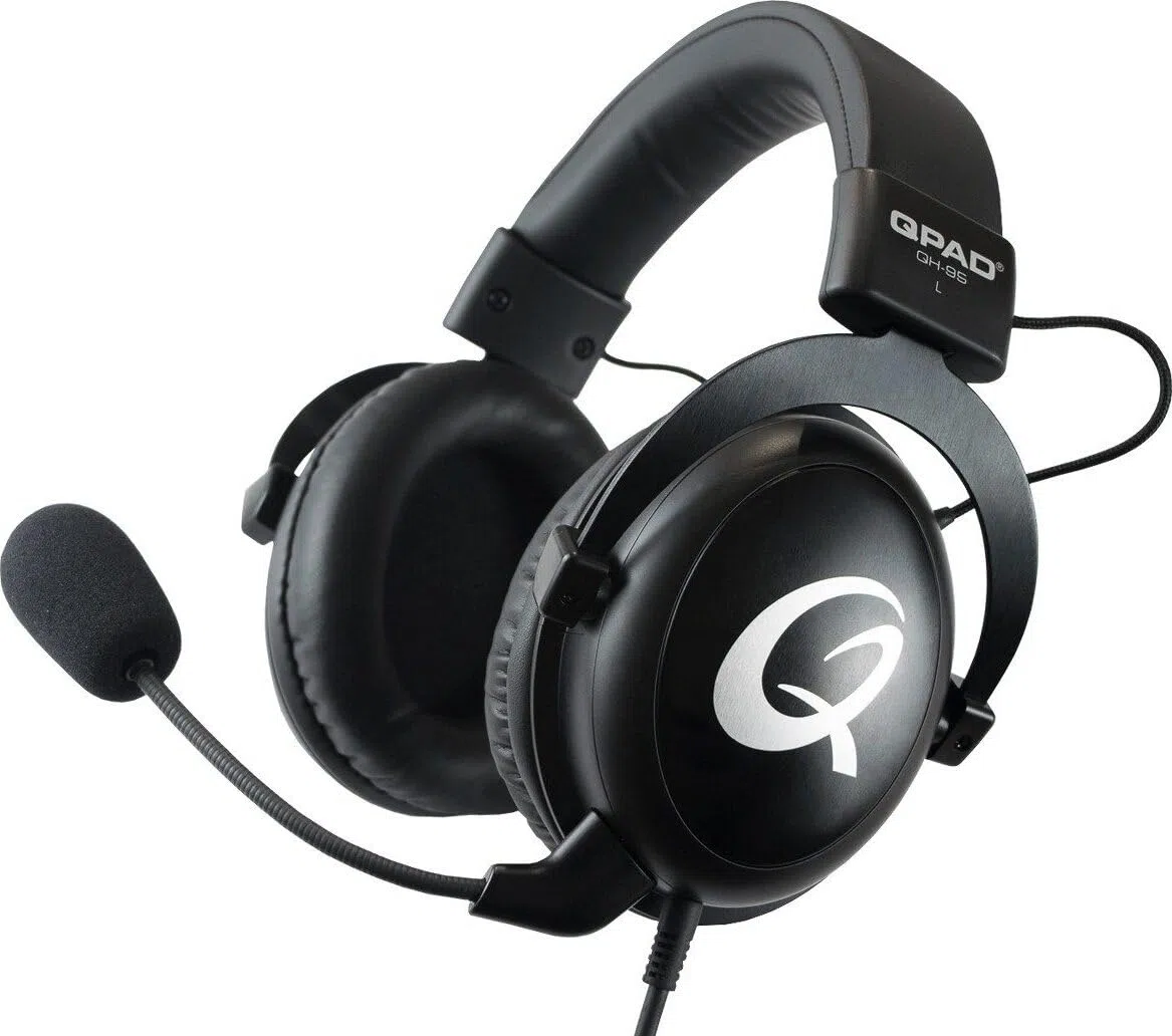 Qpad Qh-95 Pro Gaming Cuffie Per PC PS4 Nintendo Switch Xbox One Audio Stereo 53 mm Surround 7.1 Nero