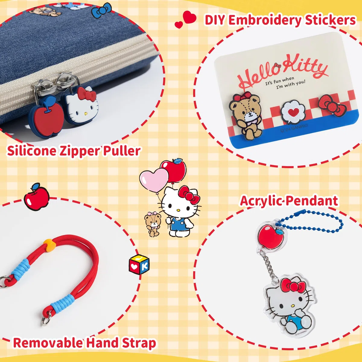 Kuitmor Kit Accessori per Switch OLED: Custodia Trasporto, Custodia Protettiva, Portaschede, Pellicola Protettiva, Supporto, Cuscinetti Joystick e Altro (11 in 1)