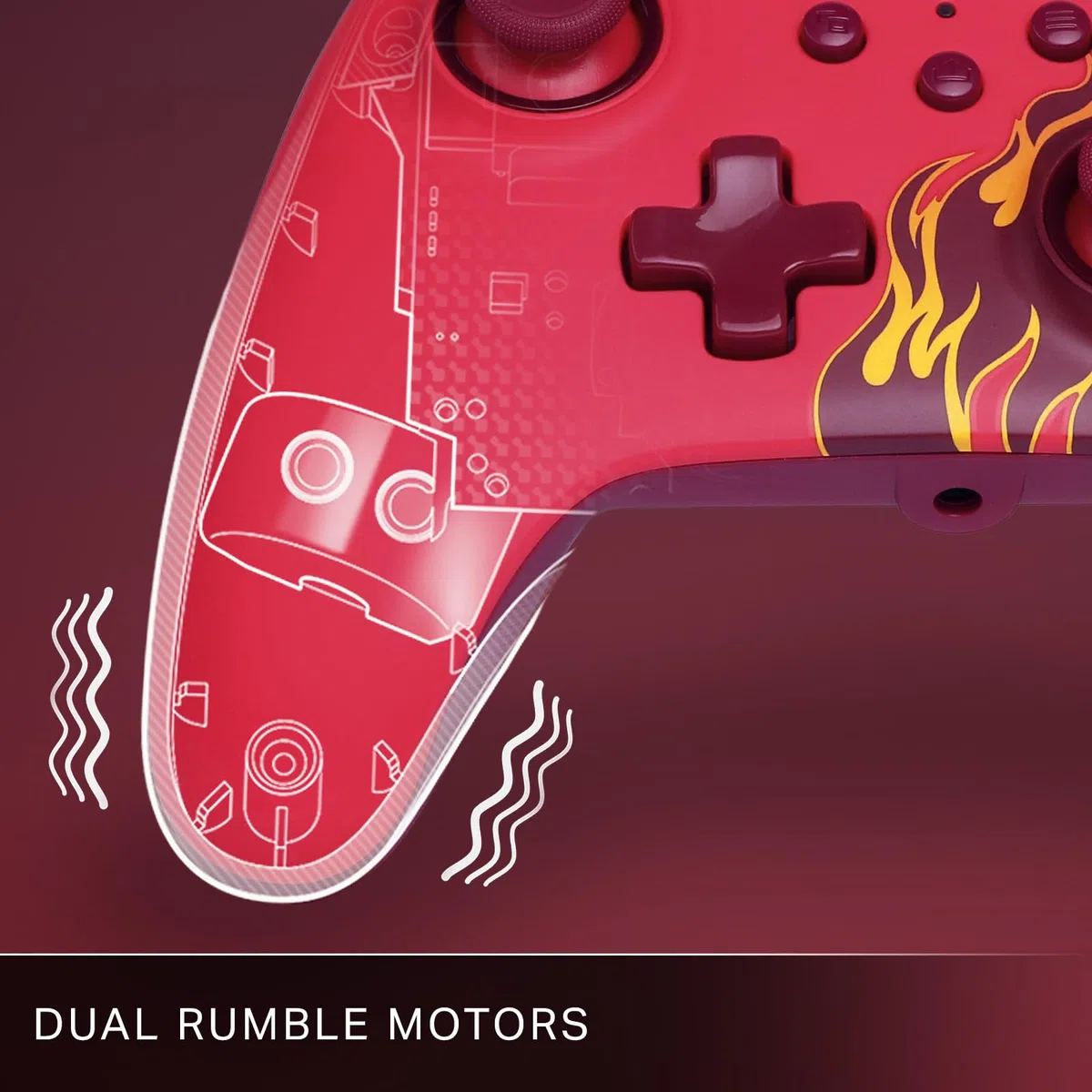 PowerA Advantage Controller cablato Incendio rosso per Xbox Series X|S