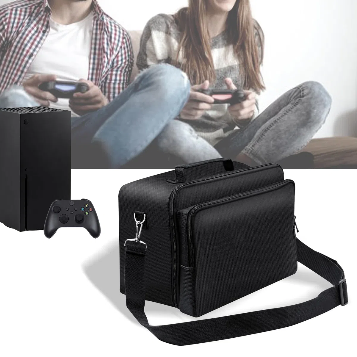 Mcbazel Custodia Protettiva da Viaggio per Console Xbox Series X - Nera