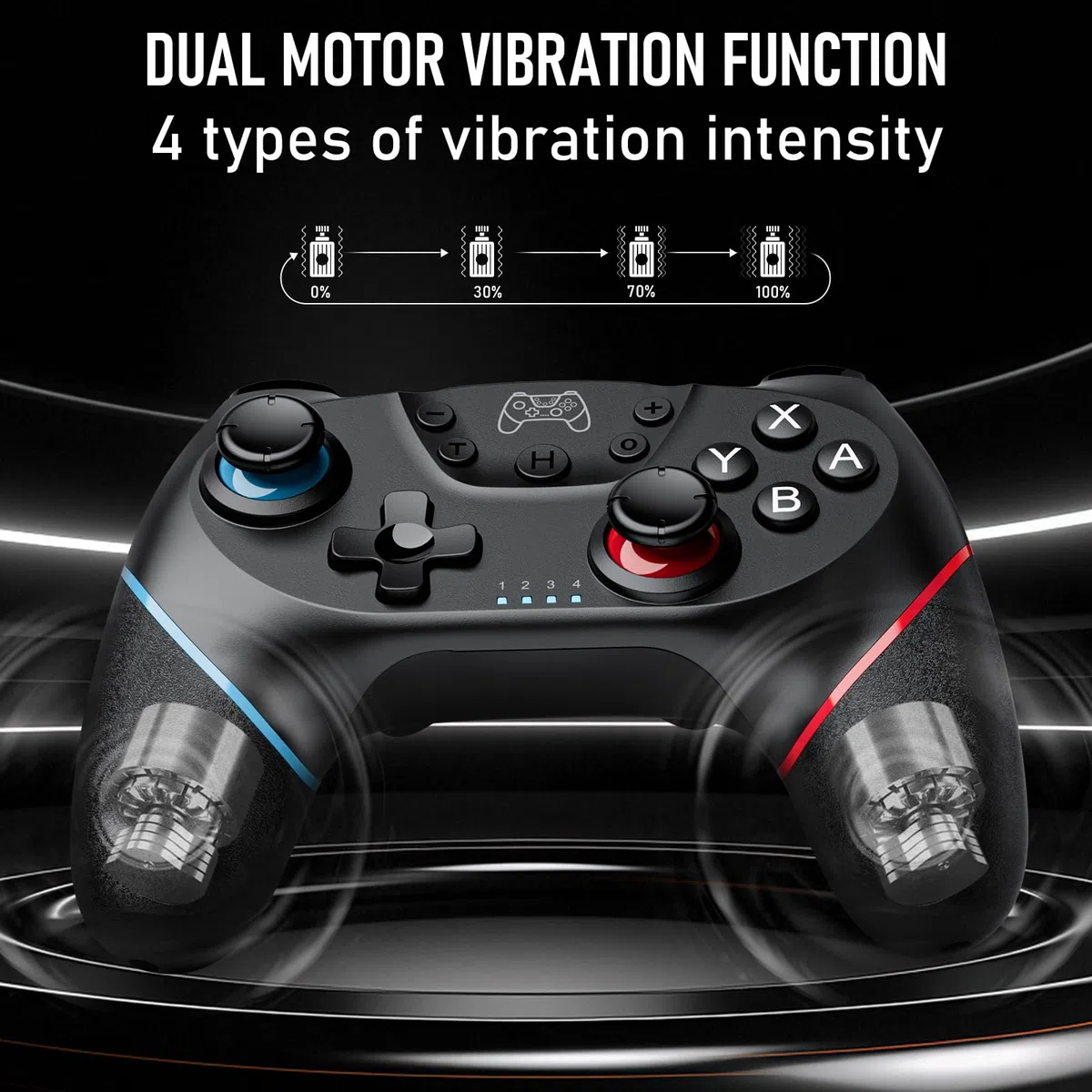 Etpark 2 Pack Controller per Switch, Bluetooth Gamepad per Switch/Switch 2/Lite/OLED, Pro Controller con Hall Joystick