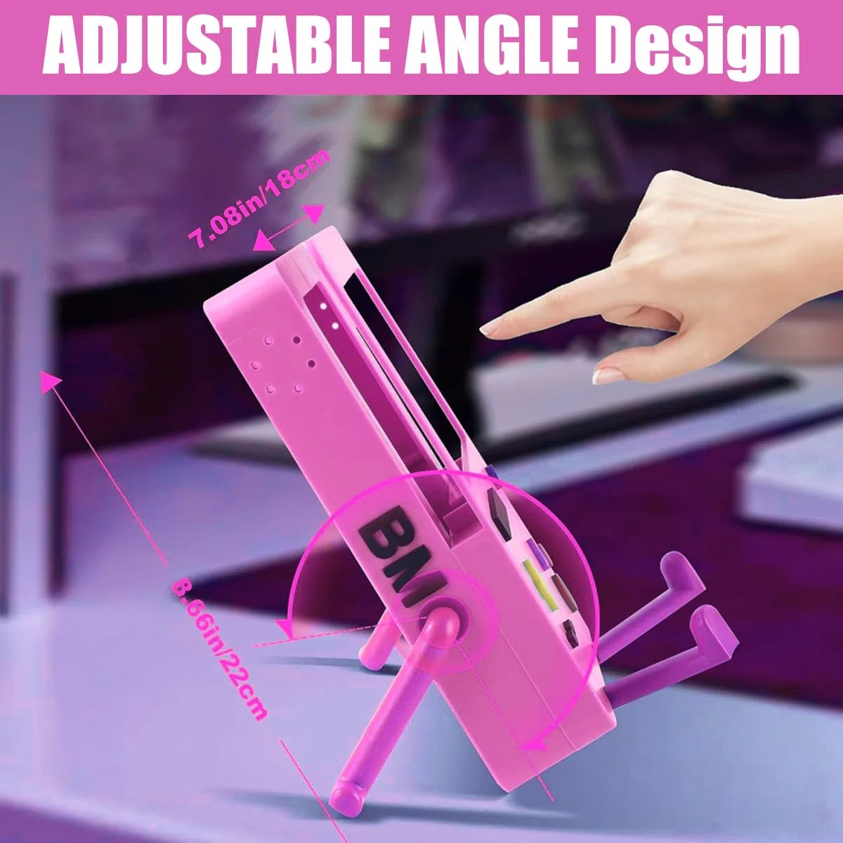 Cartoon Cute Switch Games Custodia Rigida Protettiva per Switch Console Controlle Console di Gioco Cover Protettiva per Switch Accessorio per Supporto per Videogioco Portatile Rosa