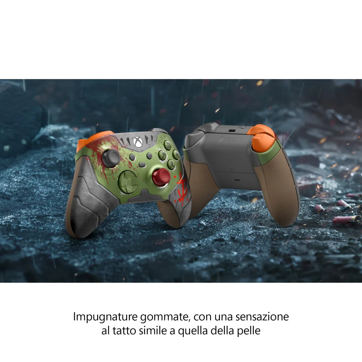 Xbox Controller Wireless edizione limitata - DOOM: The Dark Ages per Xbox Series X|S, Xbox Ones, PC e dispositivi abilitati per il Cloud