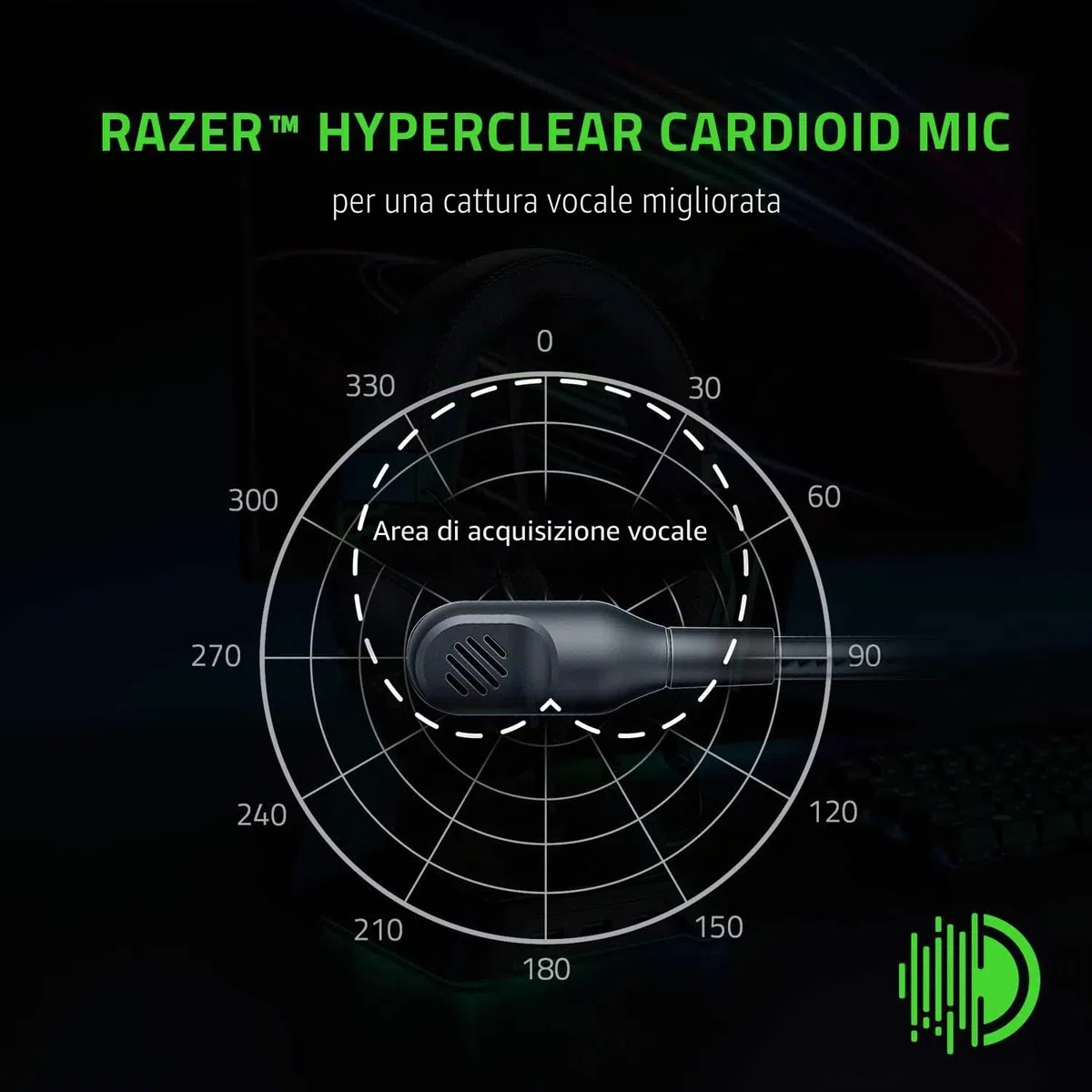 Razer BlackShark V2 X Cuffie da gaming: 7.1 Surround Sound - Driver da 50 mm - Cuscino Memory Foam - per PC, PS4, PS5, Switch, Xbox One, Xbox Series X|S, Mobile - Jack da 3,5 mm - Nero