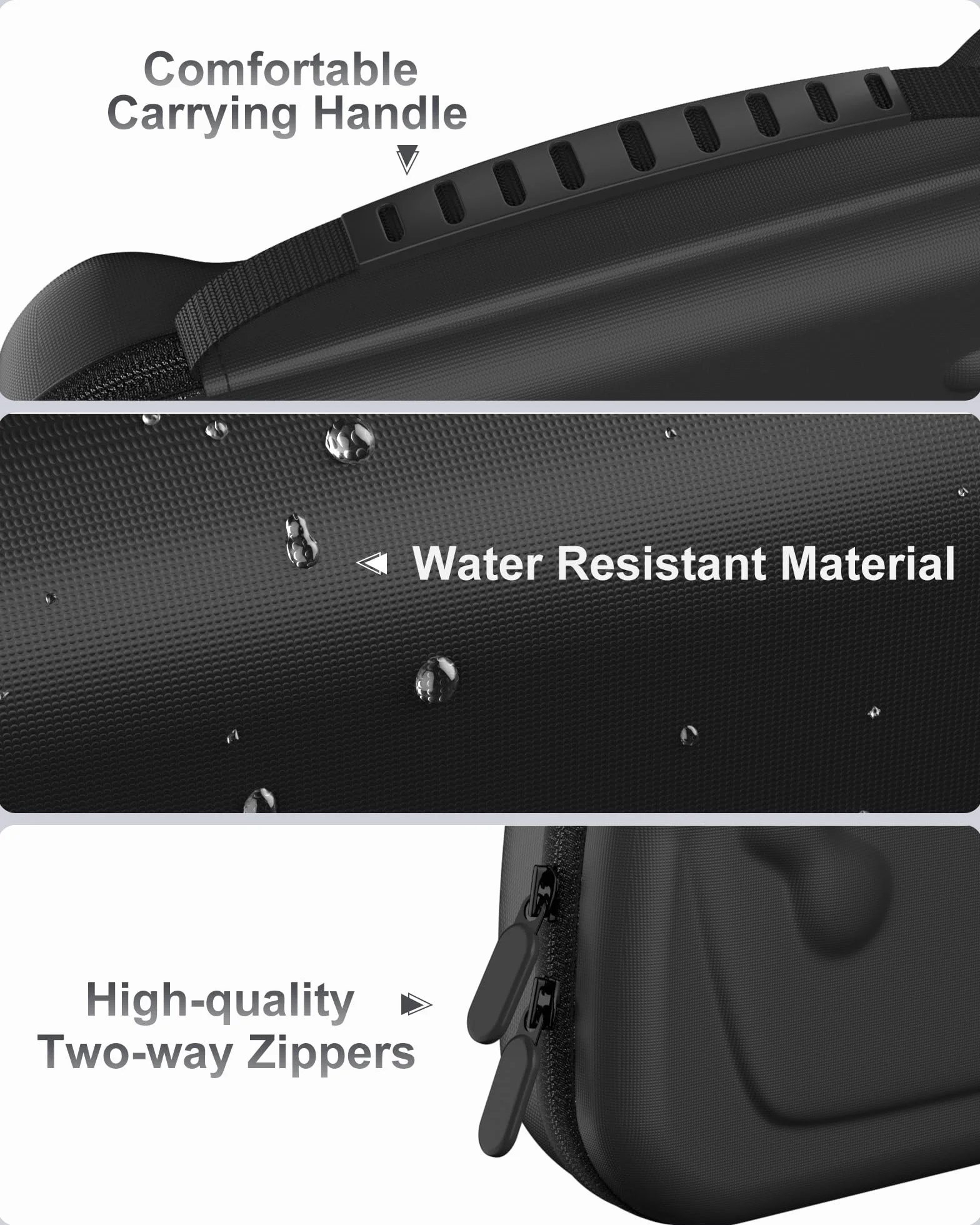 ProCase Cassa da Trasporto per ASUS ROG Xbox Ally / ROG Xbox Ally X 7" 2025, Borsa Protettiva con 5 Slot per Schede SD - Nero
