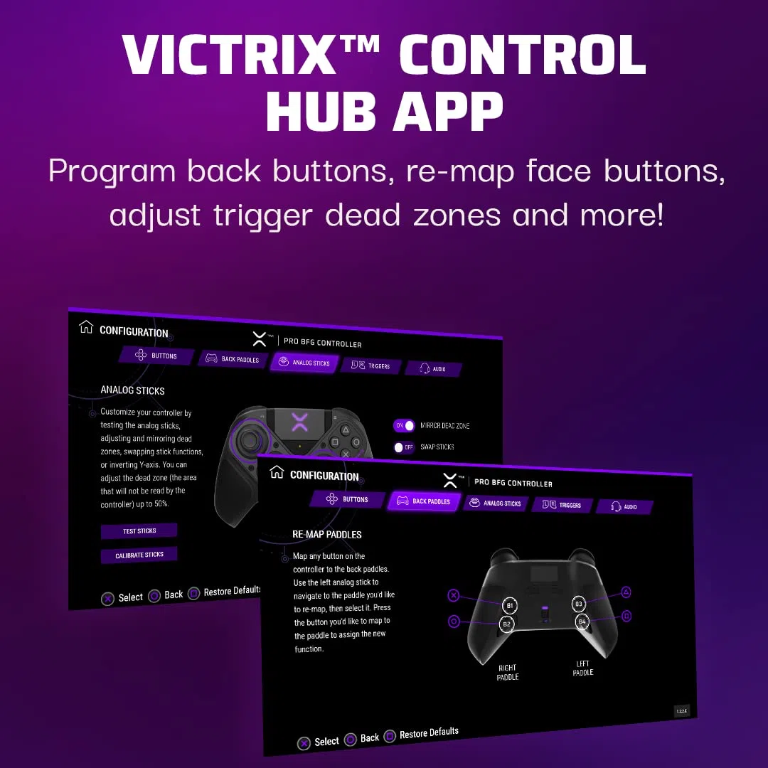 PDP Victrix Pro BFG senza fili controllore per PS5