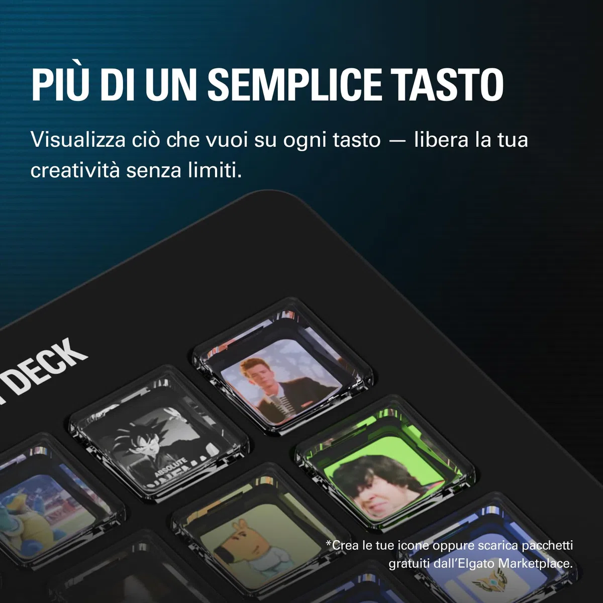 Elgato Stream Deck Scissor Keys Controller flusso lavoro tasti macro personalizzabili OBS Twitch Discord Windows 10 macOS 13