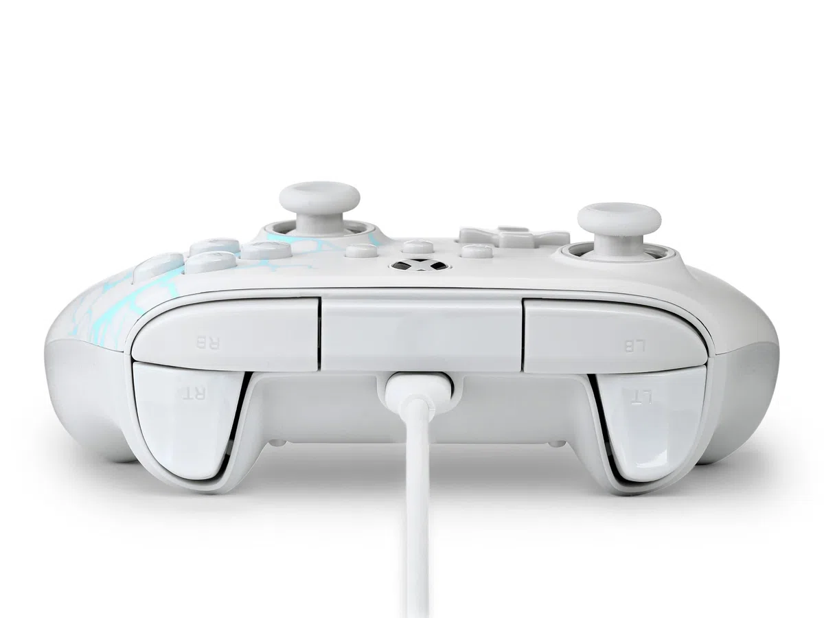 PowerA Advantage Wired Controller for Xbox Series X|S - Arctic Ice, gamepad, wired video game controller, gaming controller, USB-C, Works with Xbox One, Officially Licensed