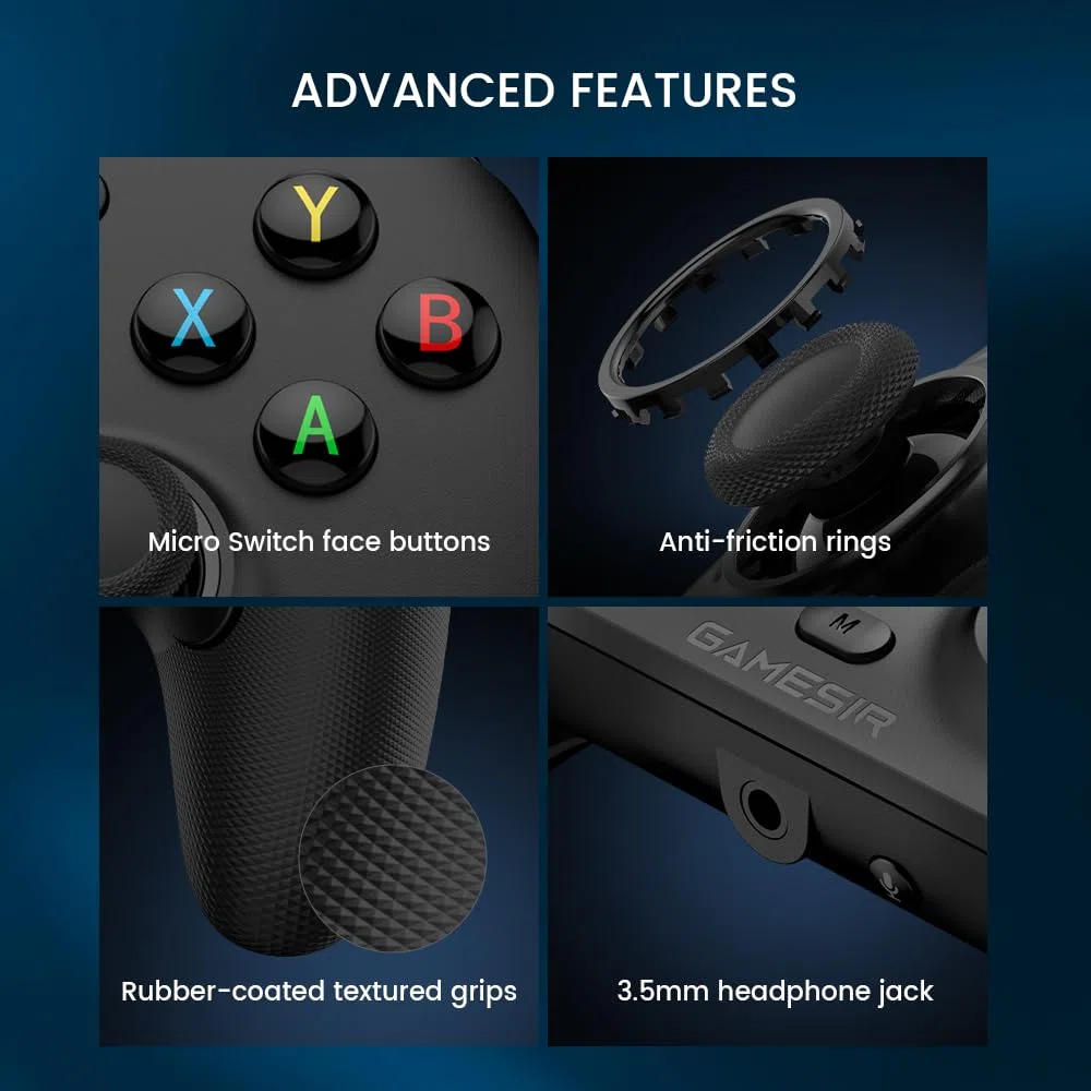 GameSir G7 HE Wired Controller ufficiale per Xbox Series X|S, Xbox One, Windows 10|11, PC con stick ad effetto Hall (Nero)