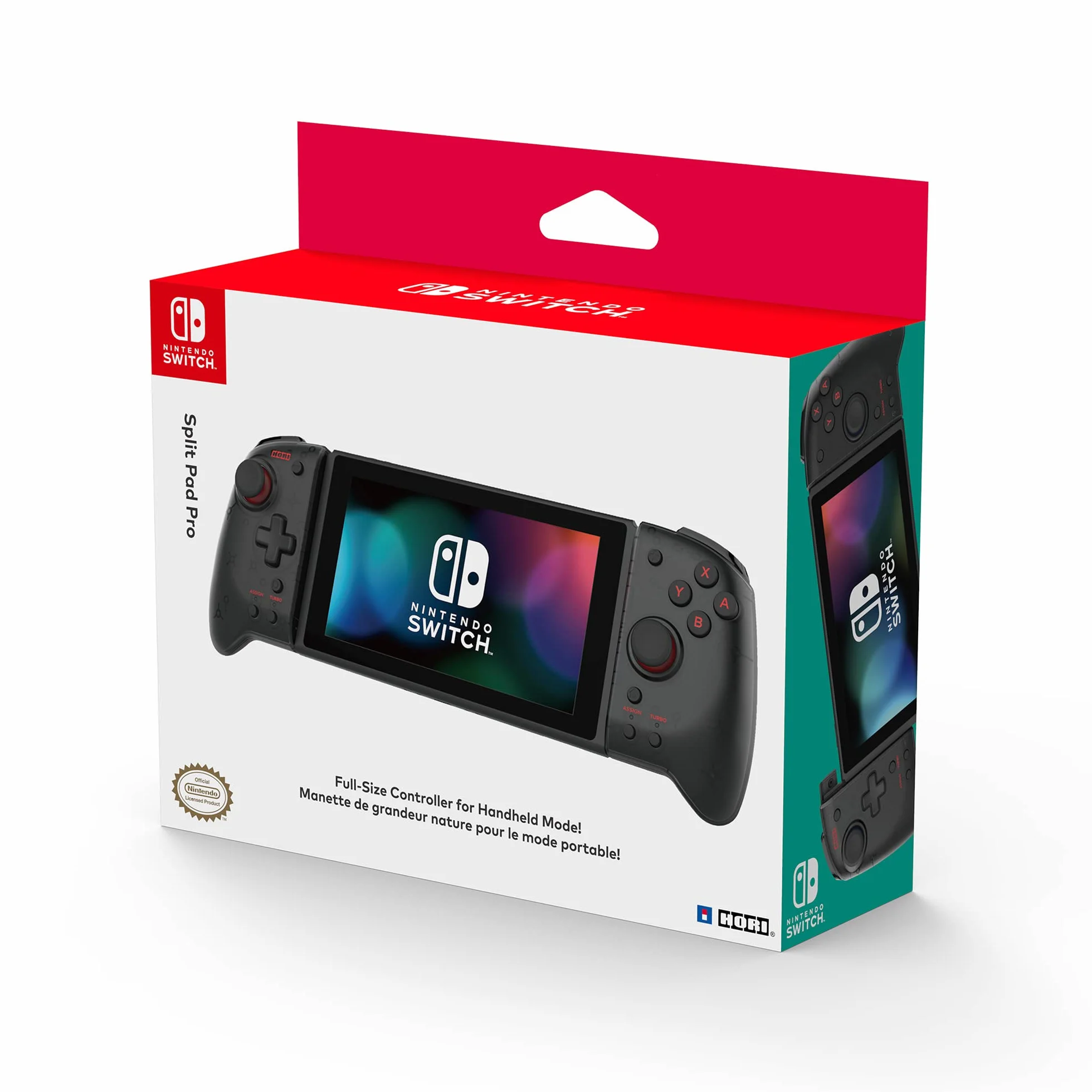 Hori Nintendo Switch Split Pad Pro (Black) Ergonomic Controller for Handheld Mode Only - Officially Licensed By Nintendo - Nintendo Switch