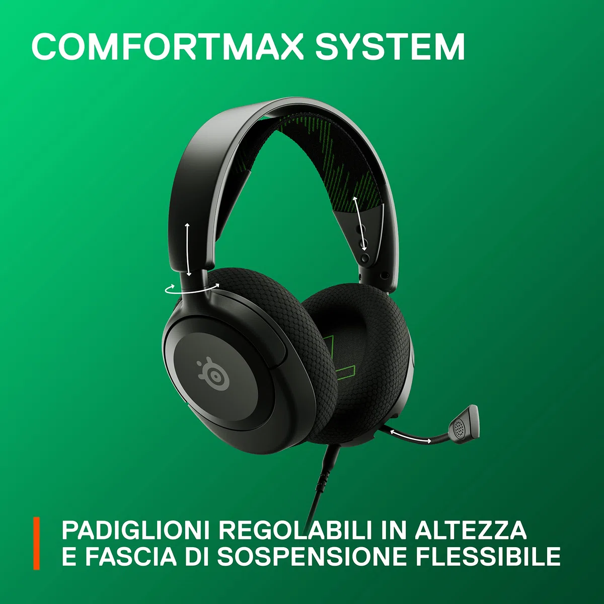 SteelSeries Arctis Nova 1X Cuffie da gaming multisistema Driver Hi-Fi Audio spaziale 360° Memory foam Ultra leggere Xbox PS5 PS4 PC Switch