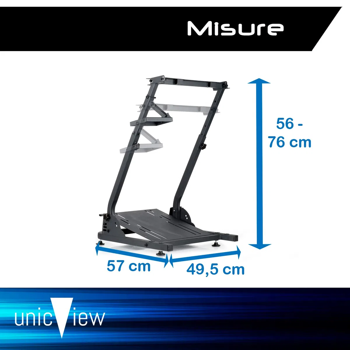 Supporto per volante G29 G920 G923 T150 T500 T300 TX TH8A Clubsport regolabile pieghevole