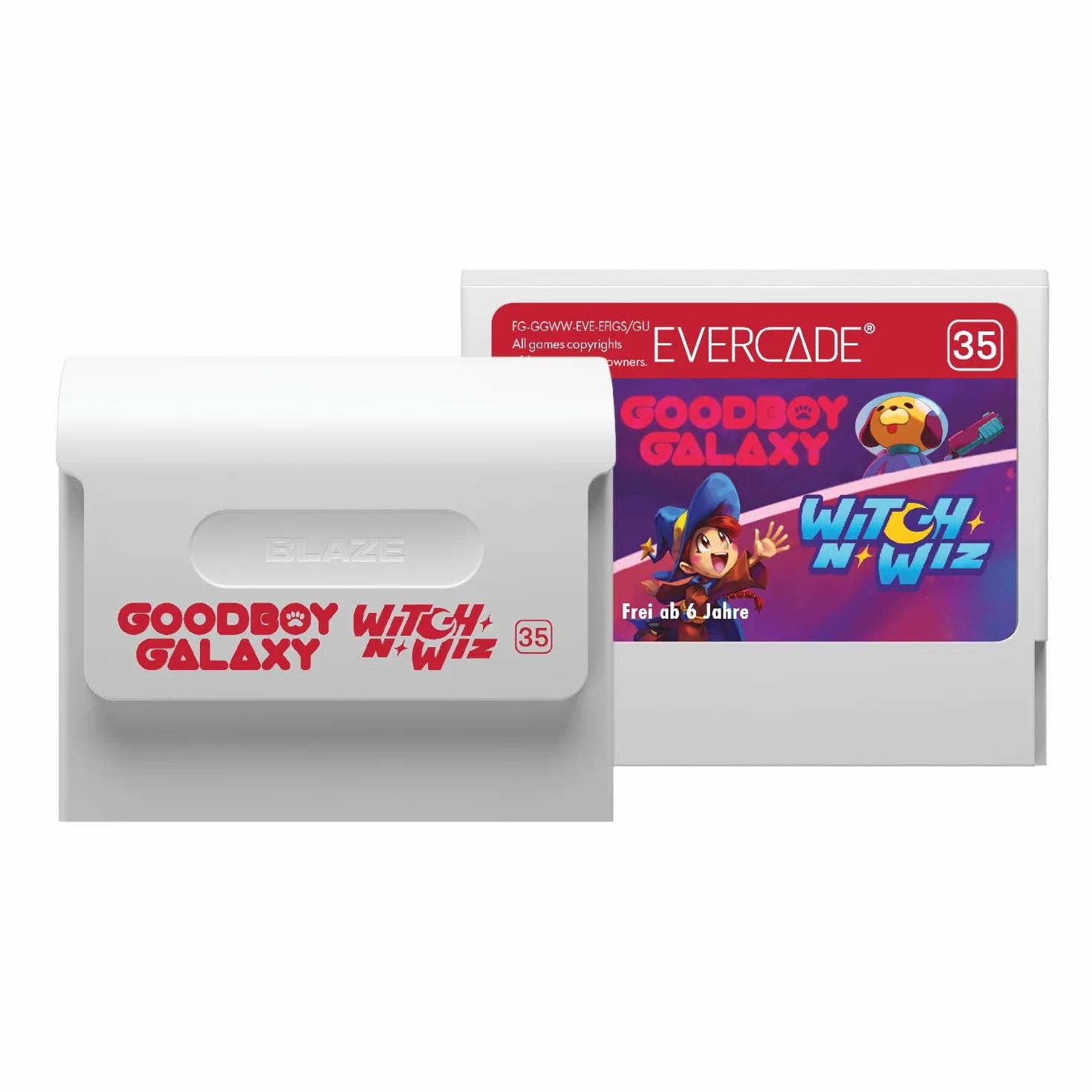 Evercade Goodboy Galaxy/Witch N' Wiz Dual Cartridge