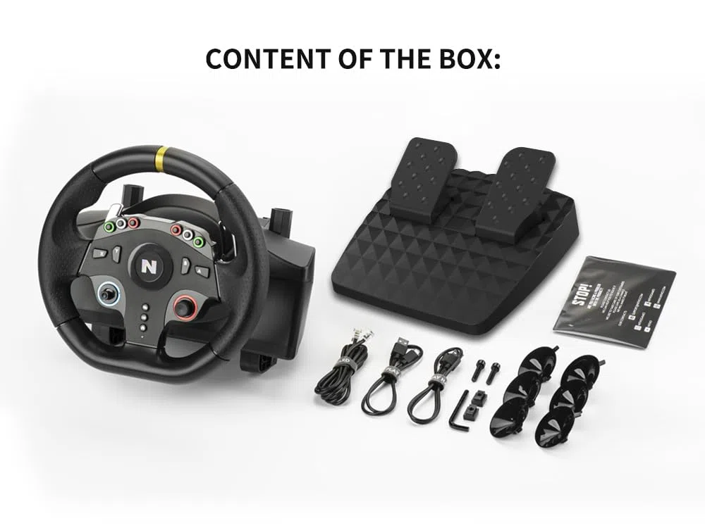 NITHO Drive Pro ONE V24 Volante da Corsa con Pedali 270° per PC, PS4, Xbox One, Xbox Series X|S, Switch Simulatore di Guida