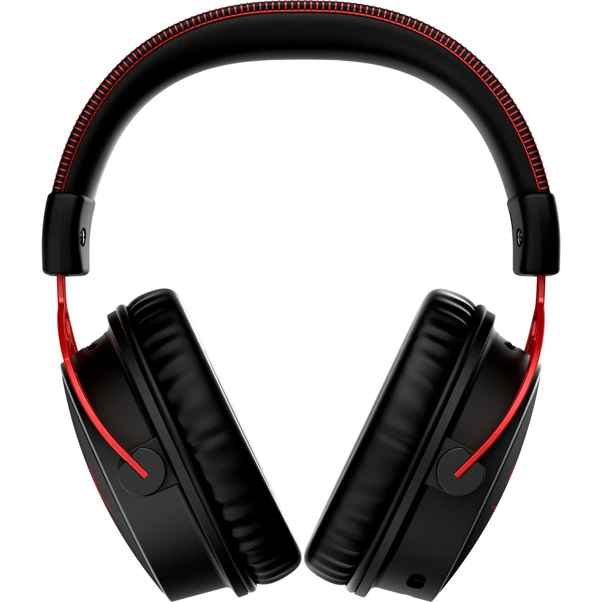 HyperX Cloud Alpha, Cuffie da Gaming Senza Filo, Connessione a 2,4 GHz, Telaio in Alluminio, Cuscinetti in Memory Foam Rivestiti in Similpelle, Autonomia Fino a 300 Ore, Adatto per PC, Nero/Rosso