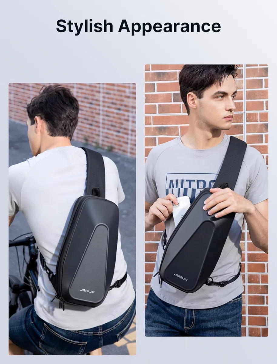JSAUX Custodia per Steam Deck (OLED)/ASUS ROG Ally X/ROG Ally, Borsa a Tracolla Protettiva a Guscio Rigido di Grande Capacità con Tasche Compatibili per Switch/Playstation Portal e Accessori-BG0105X