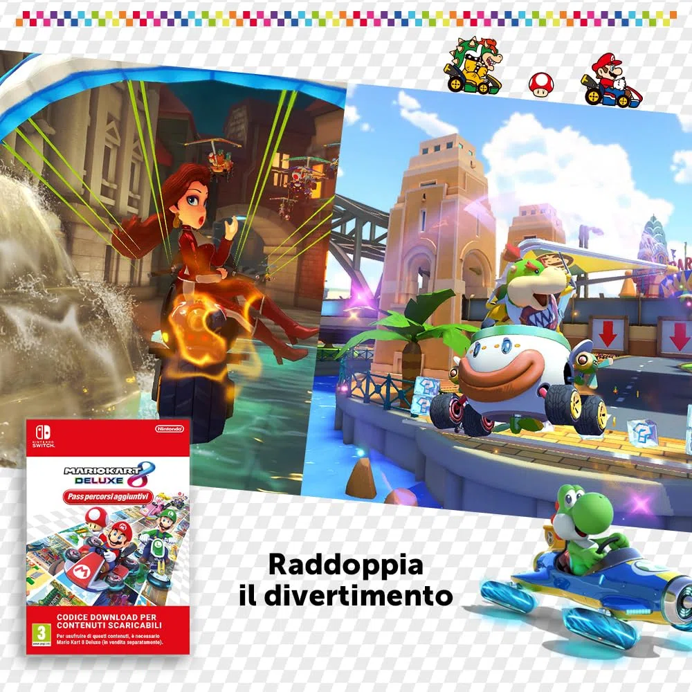 Mario Kart 8 Deluxe Videogioco Nintendo Ed. Italiana Scheda