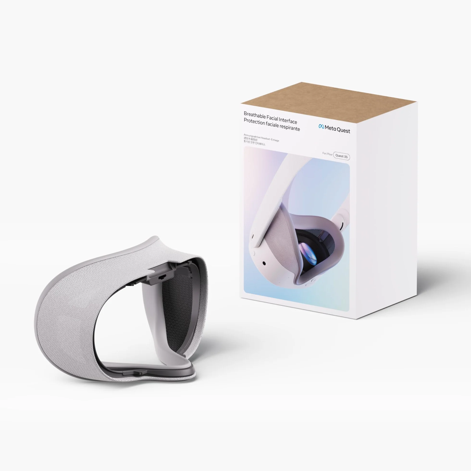 Maschera traspirante per Meta Quest 3S – Compatibile, comfort, installazione rapida
