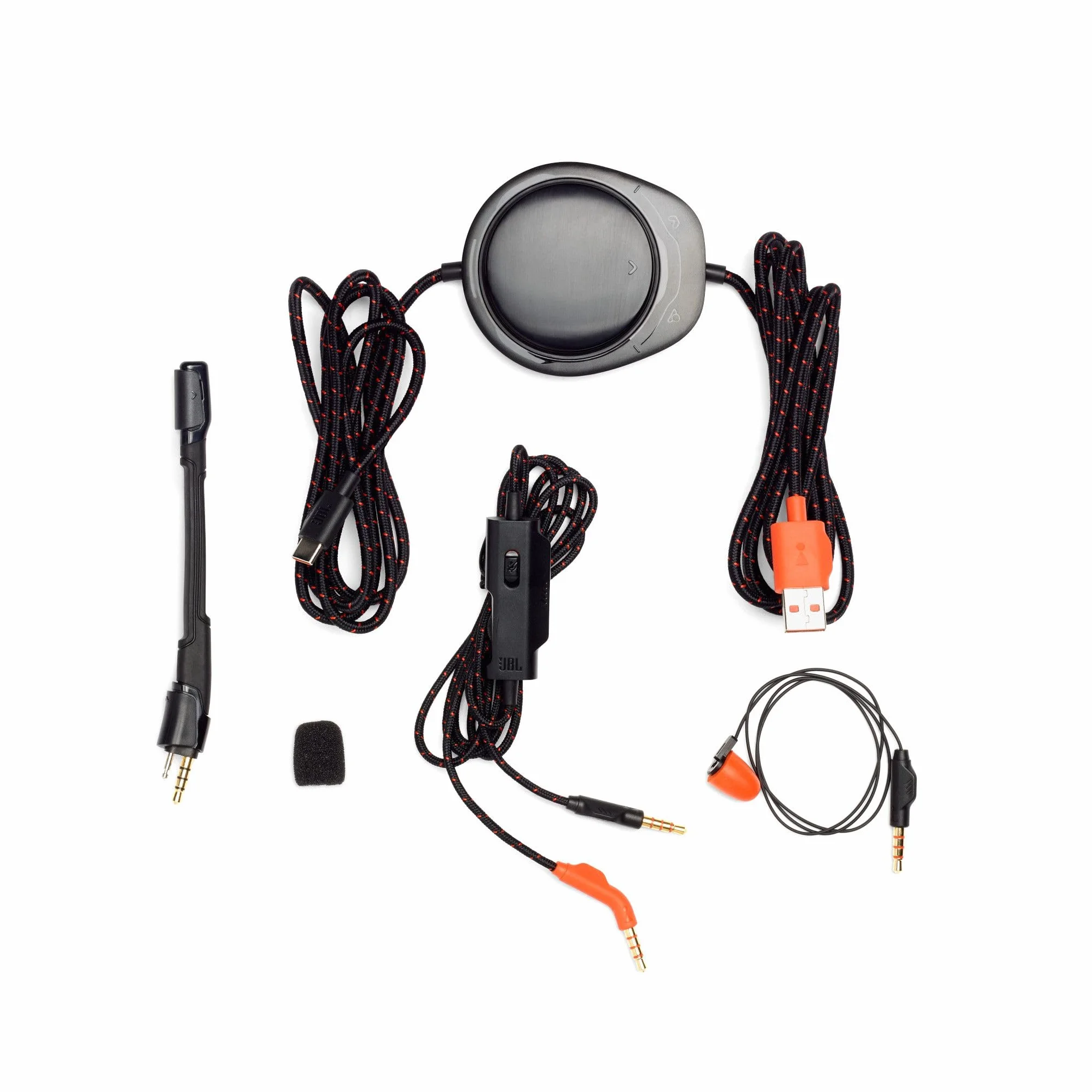 JBL Quantum ONE Cuffie Gaming Over-Ear con Cavo USB, Microfono, QuantumSPHERE 360, Sensori Movimento, Nero