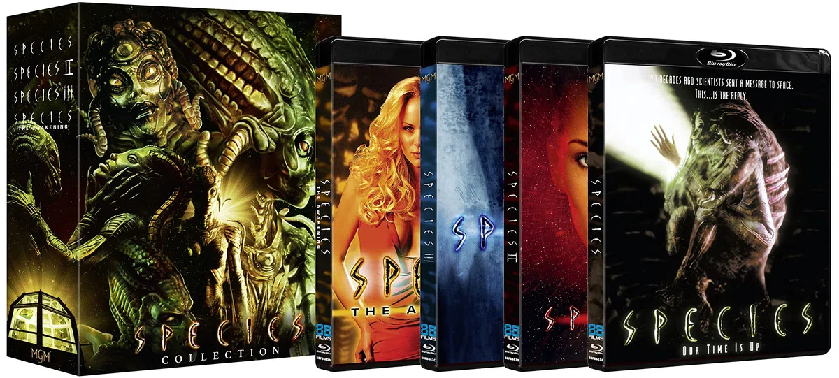 Species 1-4 Collector's Deluxe Edition Blu-ray 2022