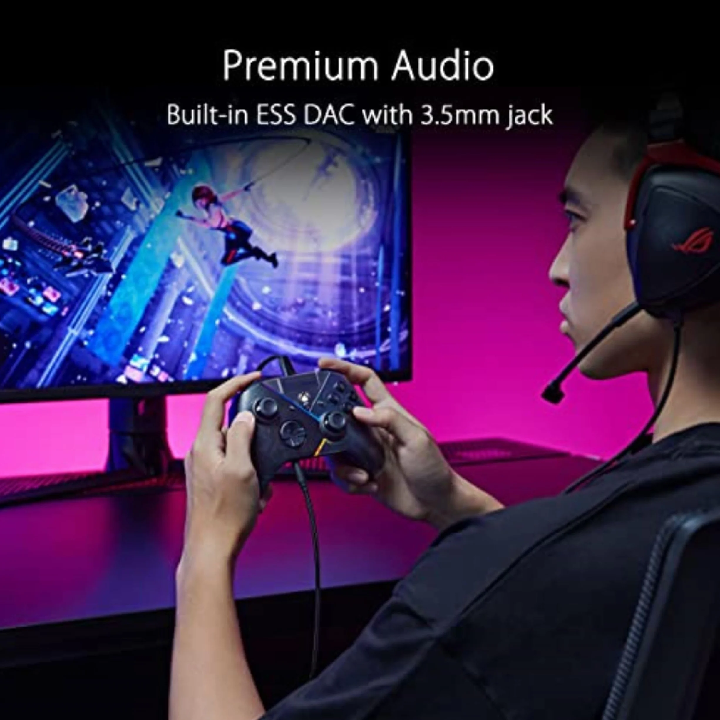 ASUS - Manette Filaire ROG Raikiri