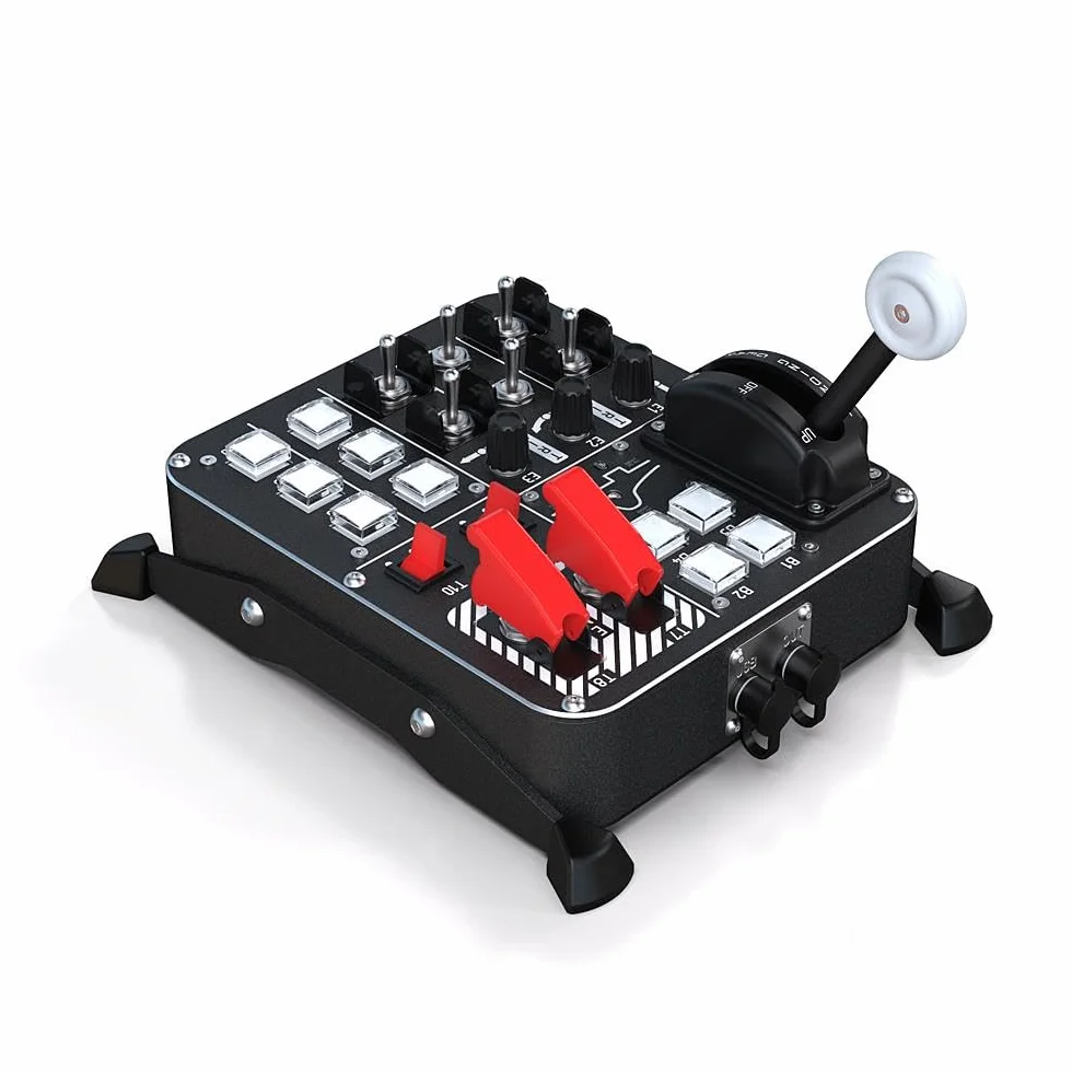 VIRPIL Controls - Pannello di controllo universale #2 per simulatori di volo, PC Gaming, Flight Control System con Landing Gear, Flight Sim Button Box, pannello di commutazione