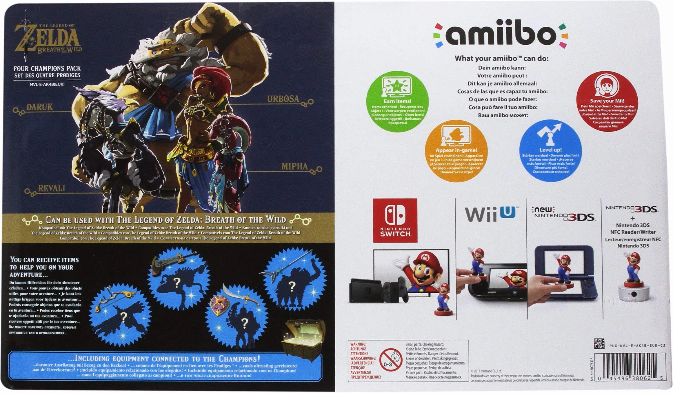 Nintendo Switch: Amiibo The Legend of Zelda: Breath of the Wild 4 Campioni