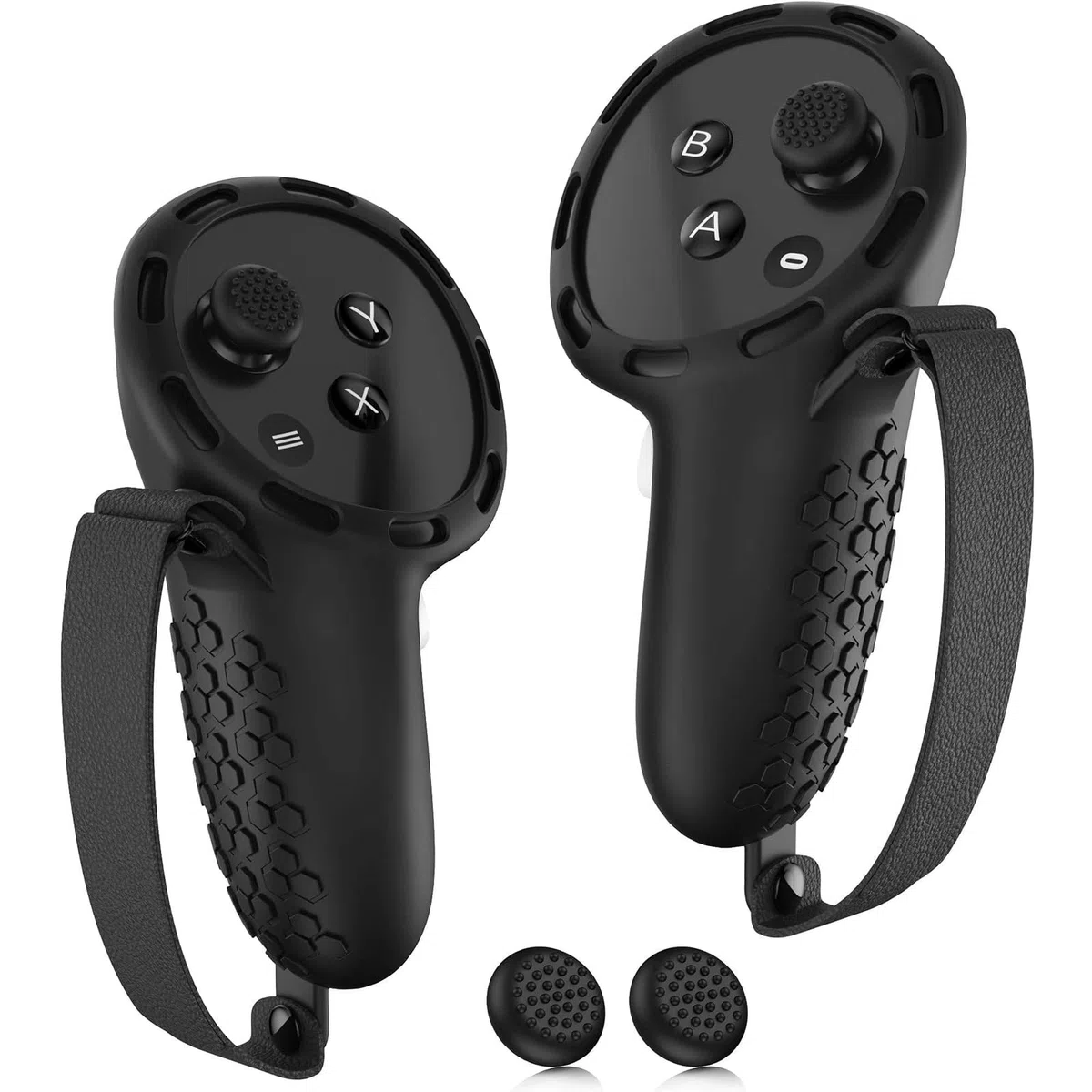 Set di Accessori Protettivi per Meta Quest 3 Silicone, 2 Pezzi Custodia Controller VR