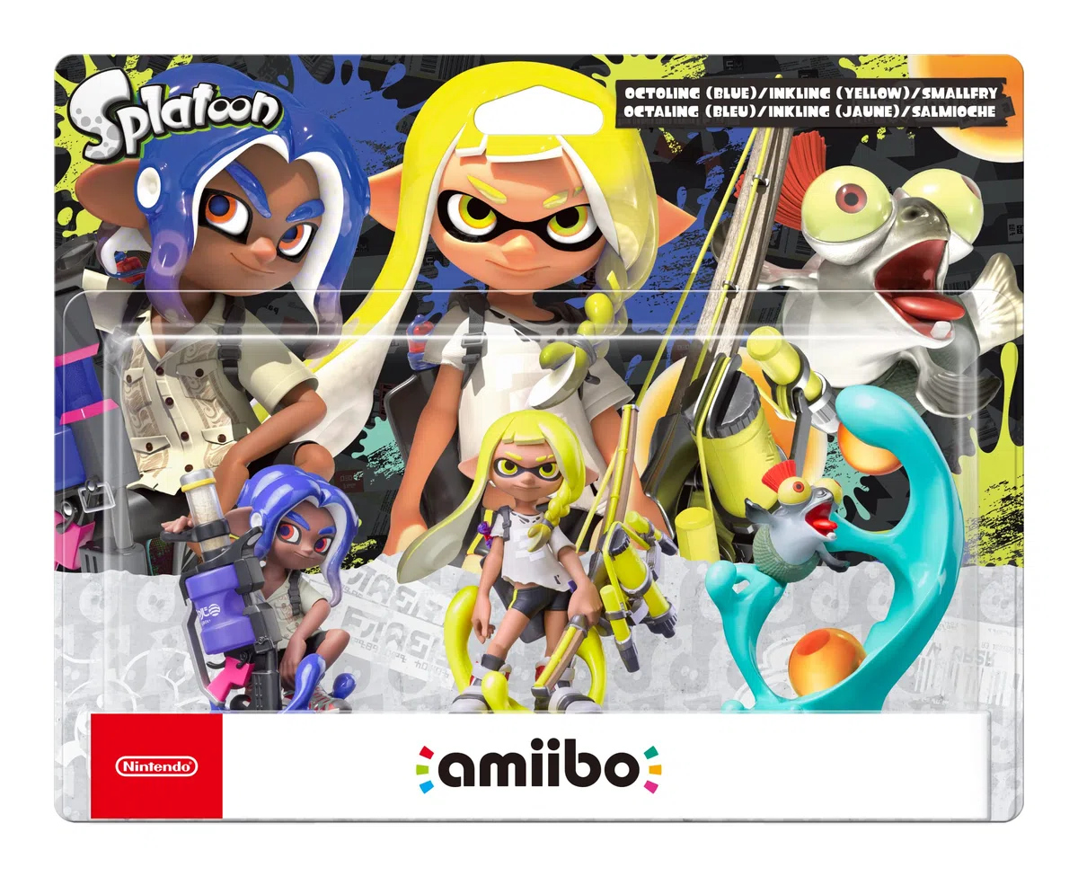 Amiibo Inkling, Octoling e Salmonello - Splatoon 3