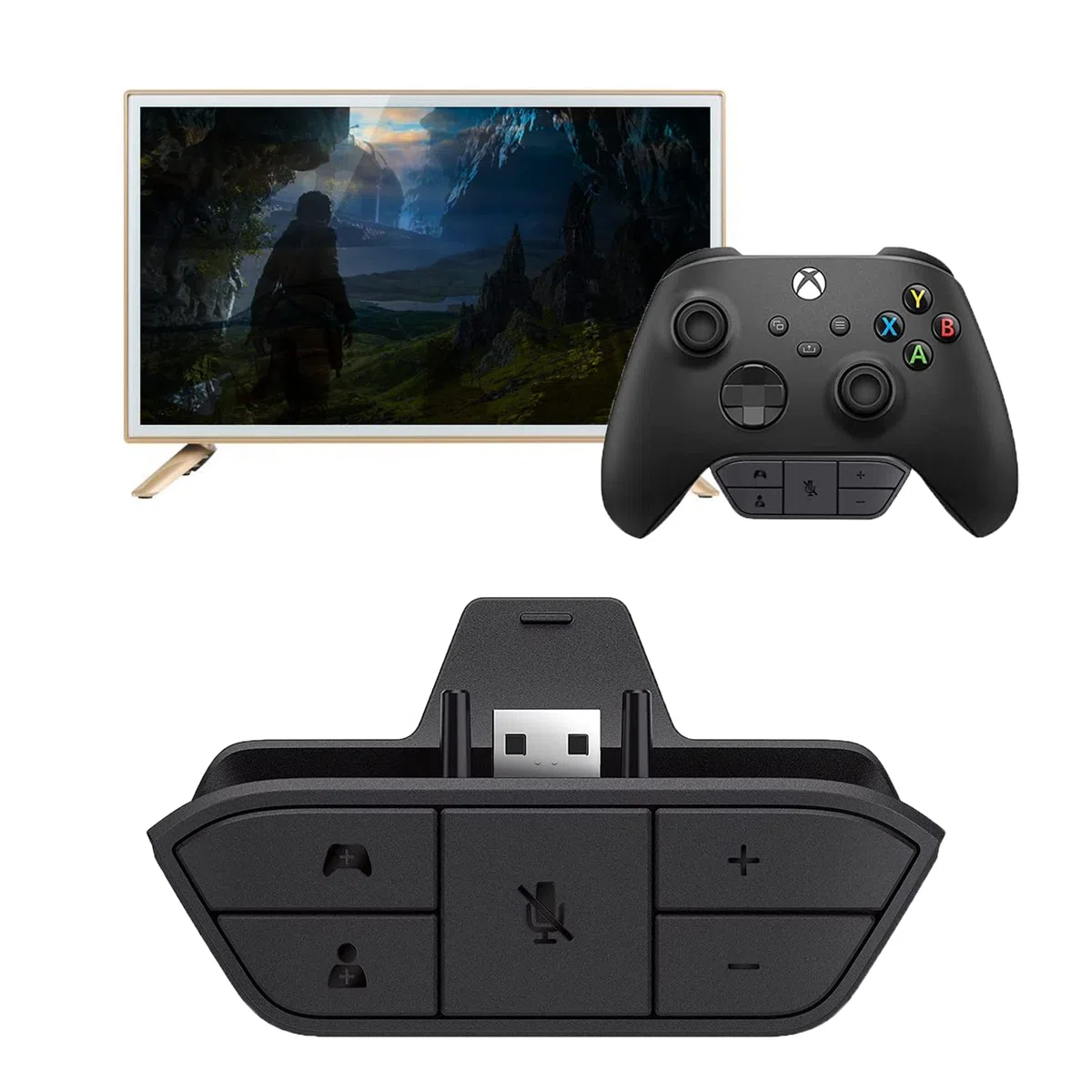 Adattatore Stereo per Cuffie Xbox One - Regolazione del Bilanciamento Audio per Controller Xbox - Ch