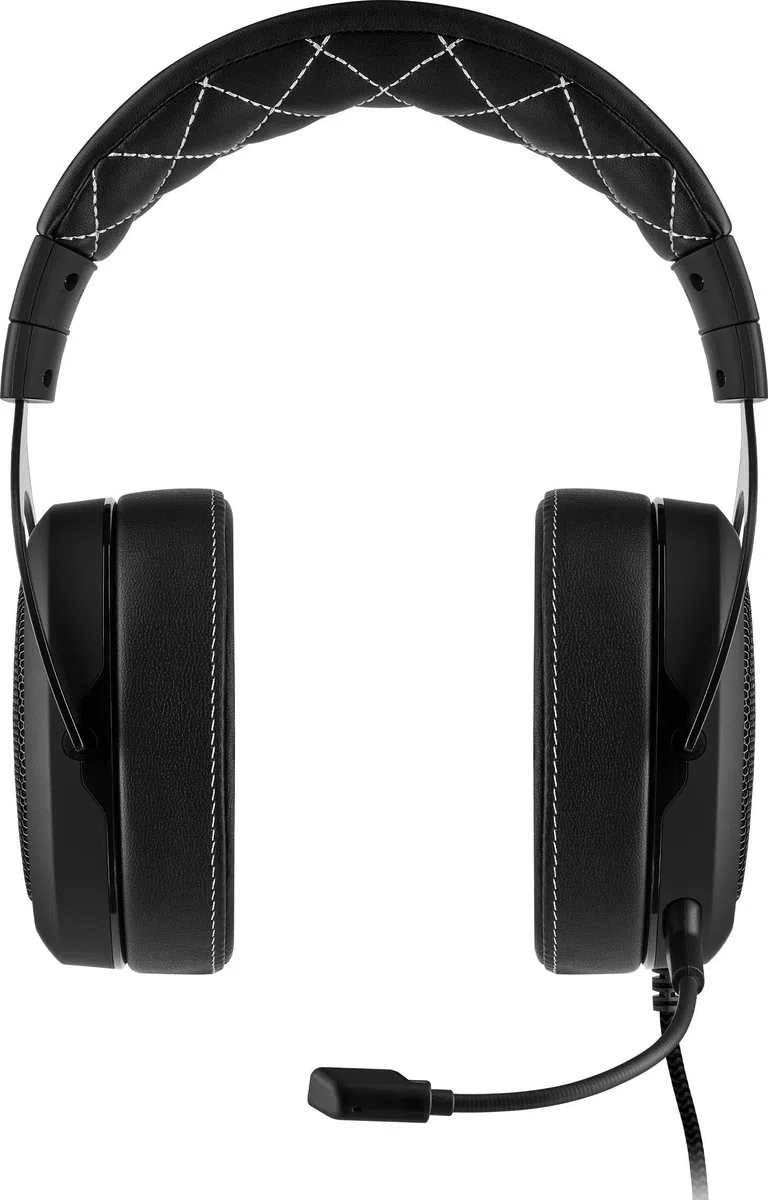 Corsair HS60 Pro Surround Cuffie Gaming con Microfono, Audio 7.1, Memory Foam, Rumore, Nero