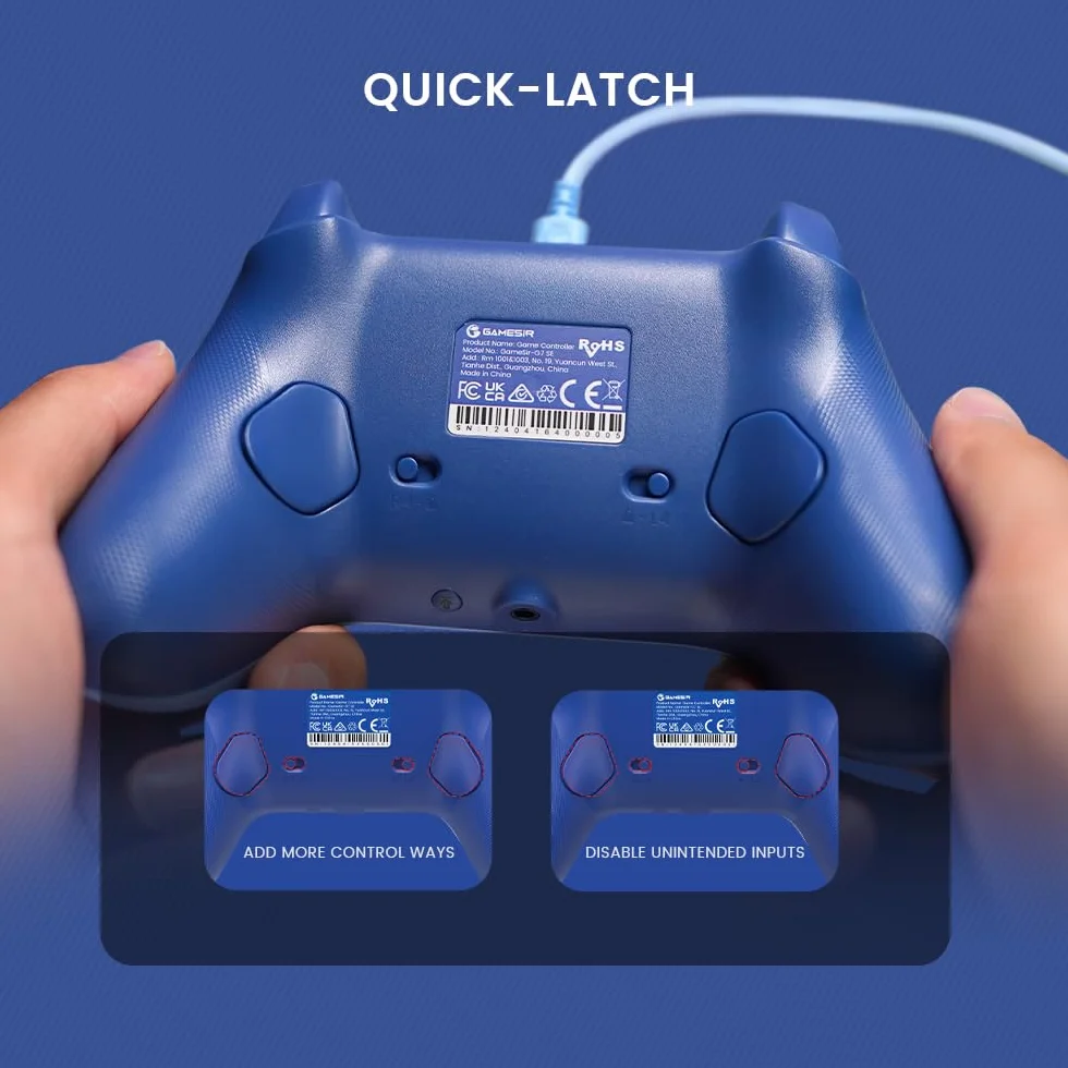 GameSir G7 SE Wired Controller for Xbox Series X|S, Xbox One, Windows 10/11, Hall Effect Joystick, 3.5mm Audio Jack, Blue