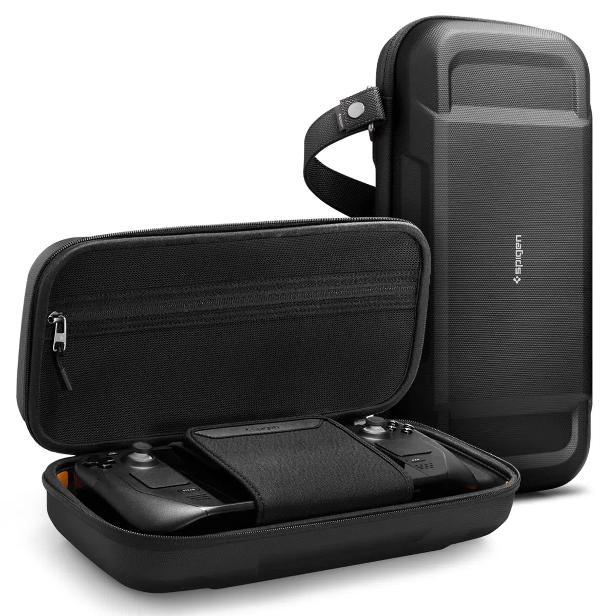 Spigen Cover Rugged Armor Pro Compatibile con Steam Deck LCD (2022) / Steam Deck OLED (2023) - Nero