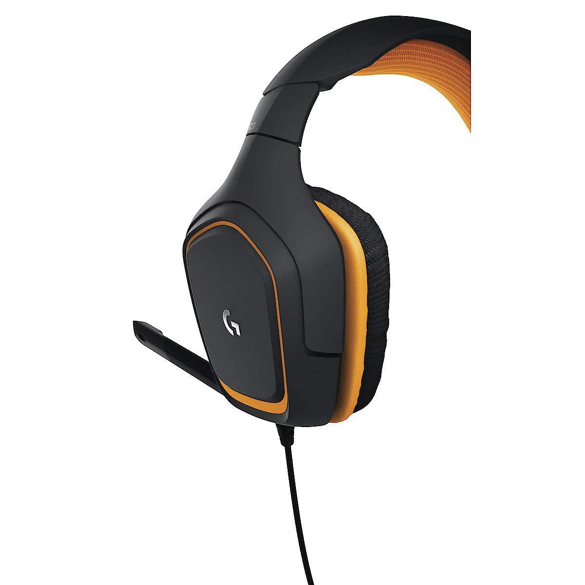 Logitech G231 Cuffie da Gioco con Microfono Prodigy Stereo per PC, Xbox One, PS4, Nero/Arancione