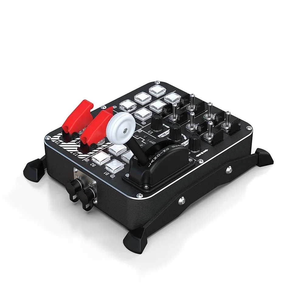 VIRPIL Controls - Pannello di controllo universale #2 per simulatori di volo, PC Gaming, Flight Control System con Landing Gear, Flight Sim Button Box, pannello di commutazione