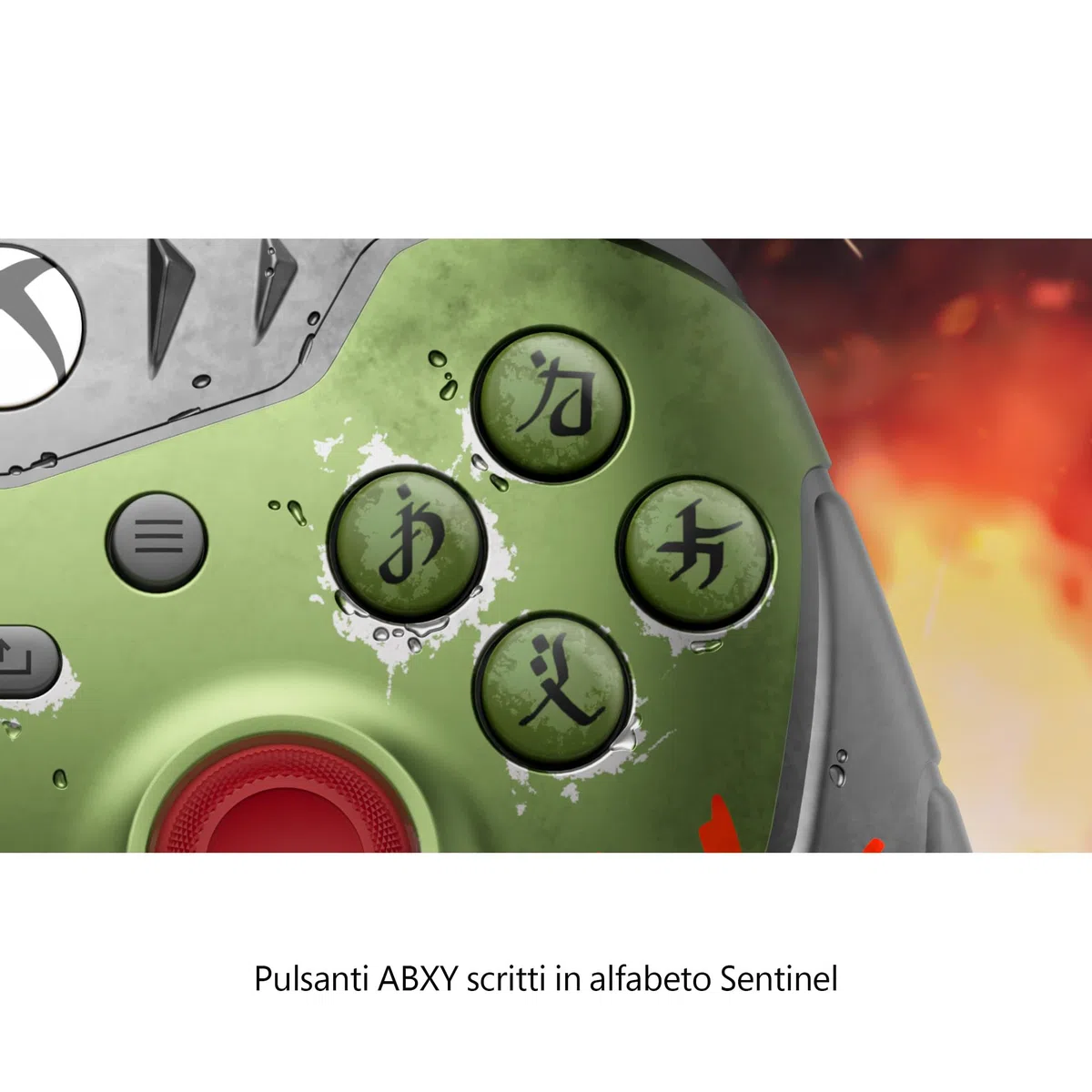 Xbox Controller Wireless edizione limitata - DOOM: The Dark Ages per Xbox Series X|S, Xbox Ones, PC e dispositivi abilitati per il Cloud
