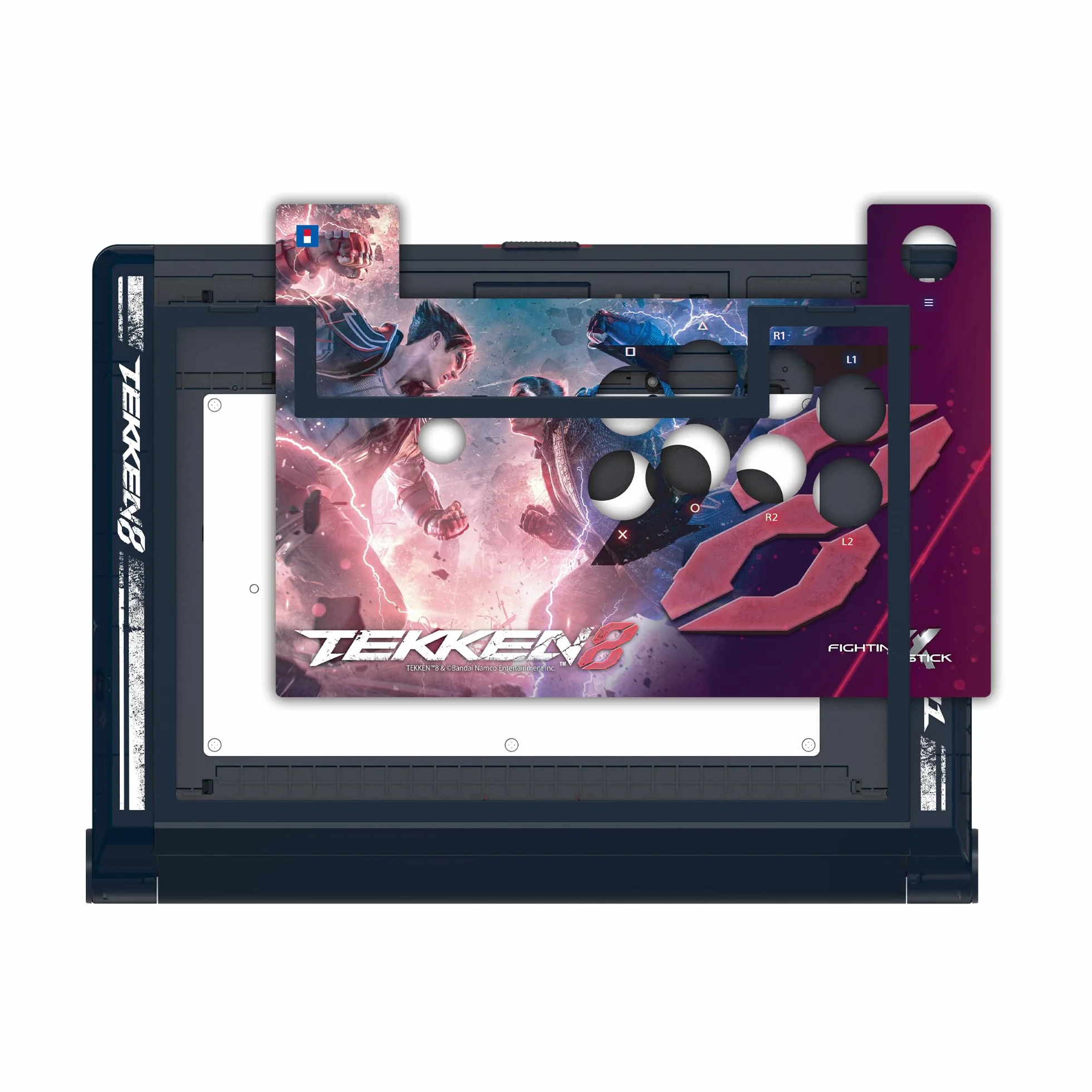 HORI Arcade da Competizione Personalizzabile Fighting Stick Alpha per Playstation 5 - PS5, PS4, PC - Edizione TEKKEN 8 - Licenza ufficiale Sony