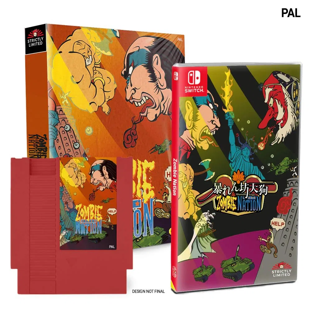 Abarenbo Tengu & Zombie Nation (NSW) NES Compatible Game Bundle (PAL) - LIMITED
