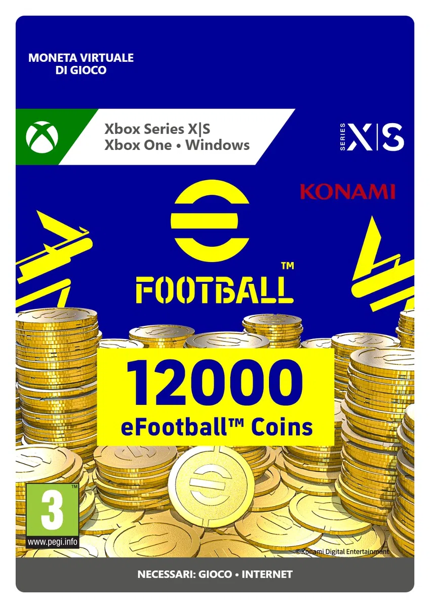 eFootball Coin 12000 Xbox Windows 10 Codice download