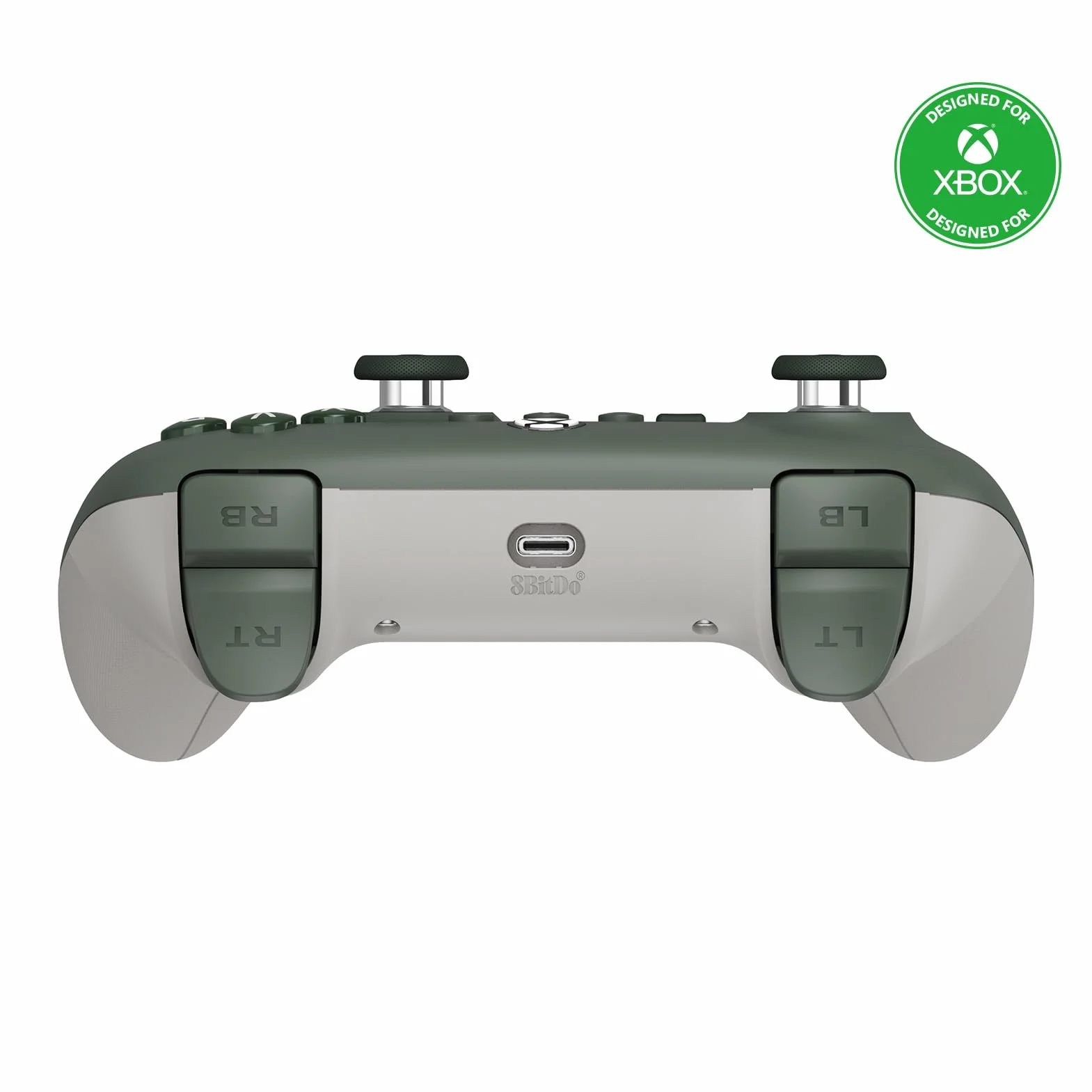 8Bitdo Ultimate C Wired Controller for Xbox, RGB Lighting Fire Ring and Hall Effect Joysticks, Compatible with Xbox Series X|S, Xbox One, Windows 10/11 - Officially Licensed (Dark Green)