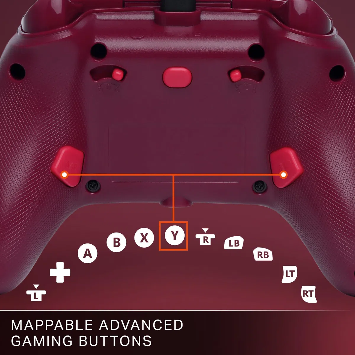 PowerA Advantage Controller cablato Incendio rosso per Xbox Series X|S