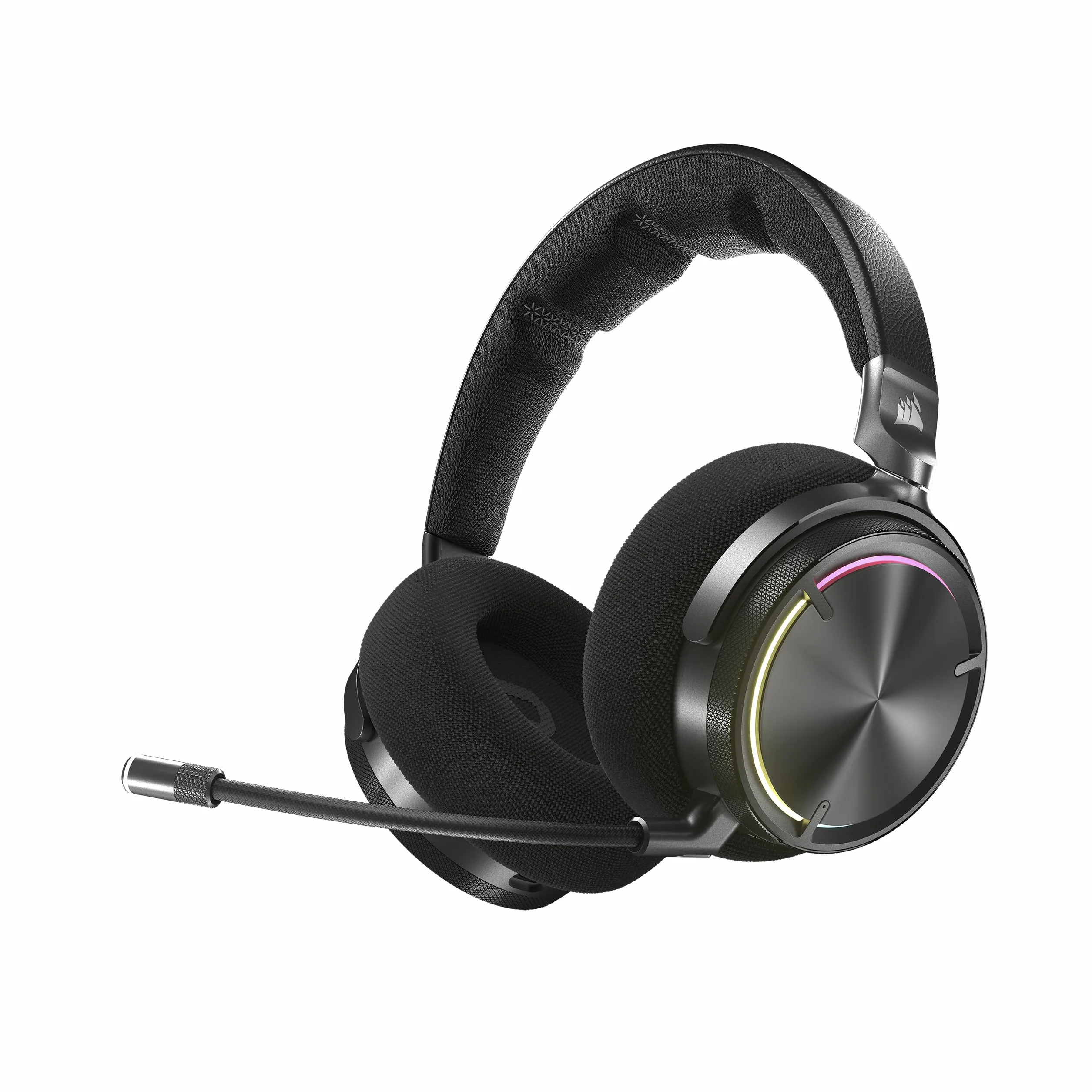 Corsair VIRTUOSO MAX WIRELESS Cuffie da Gioco Bluetooth Carbonio Dolby Atmos SoundID Cancellazione Attiva del Rumore Microfono Broadcast Grafene PC Mac PS5 PS4