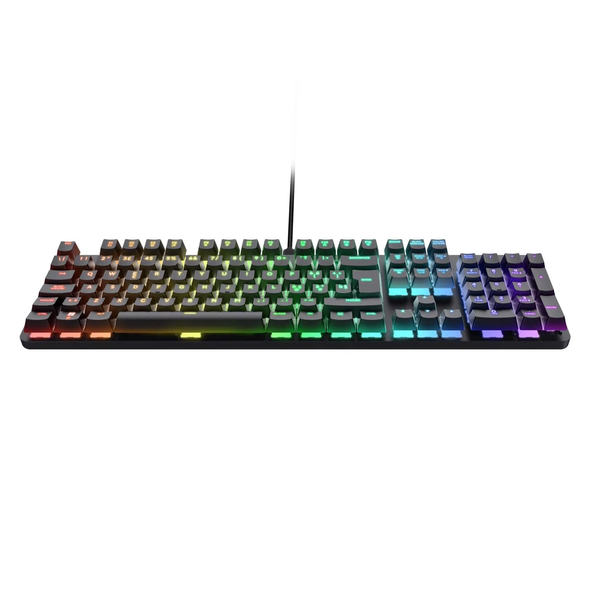 GXTrust 871 Zora Tastiera Meccanica Gaming Layout Italiano QWERTY RGB Retroilluminata Tasti Huano Lineari Anti-Ghosting N-Key Rollover USB Nero
