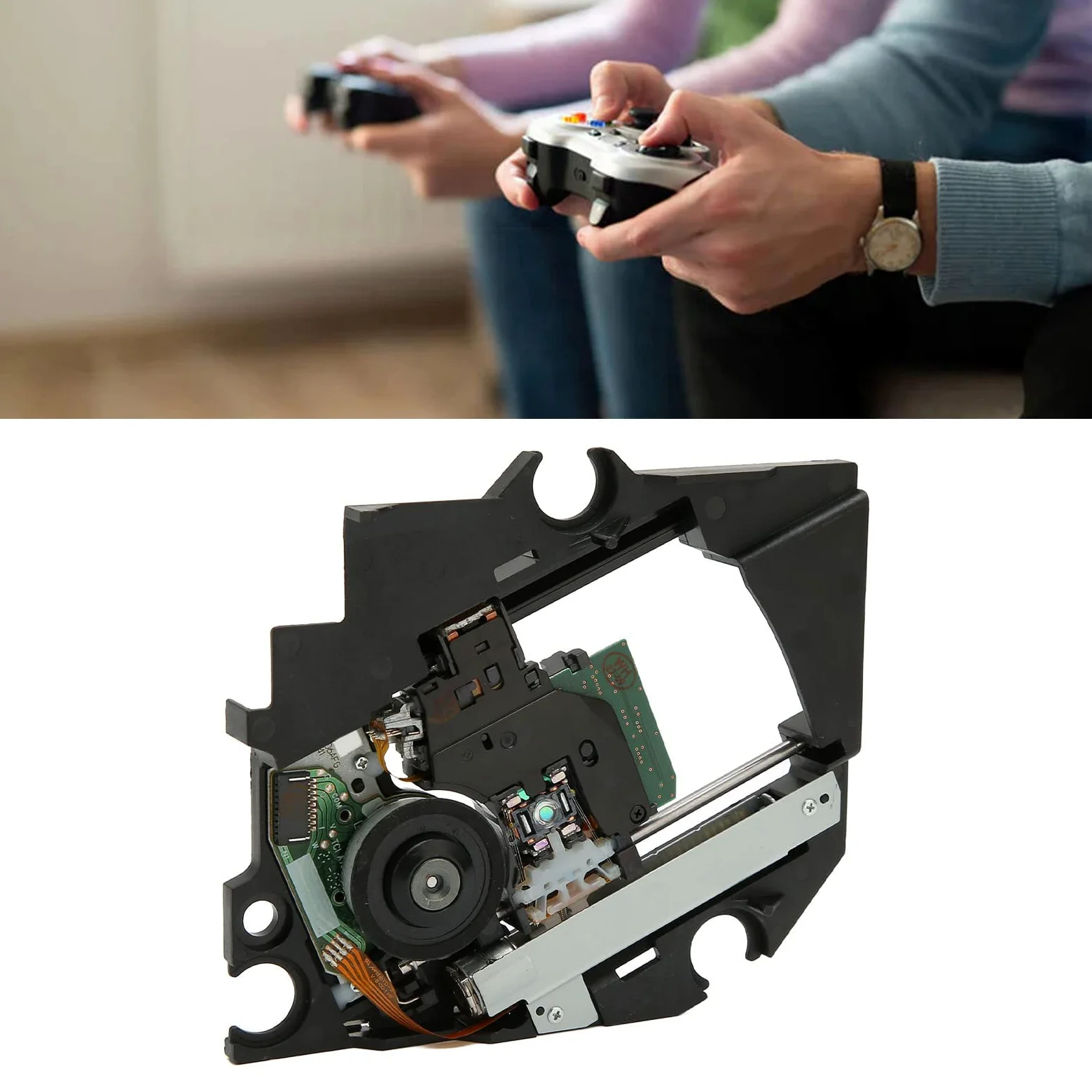 Parte di Ricambio a Console di Gioco, Parte di Ricambio 'obiettivo a Console di Gioco Testa 'obiettivo Ottico con Meccanismo a Ponte Adatto per KEM 497AAA