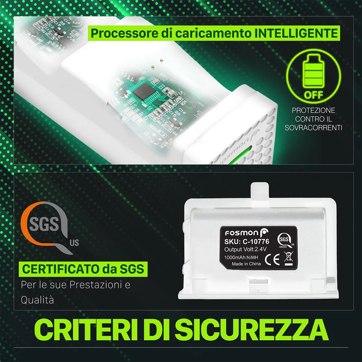 Fosmon Dual Stazione di Ricarica Compatible con Controller Xbox Series X/S 2020 (Non per Xbox One / 360), (Dual Slot) Caricabatteria Docking Station e 2X Batteria Ricaricabile - Bianca