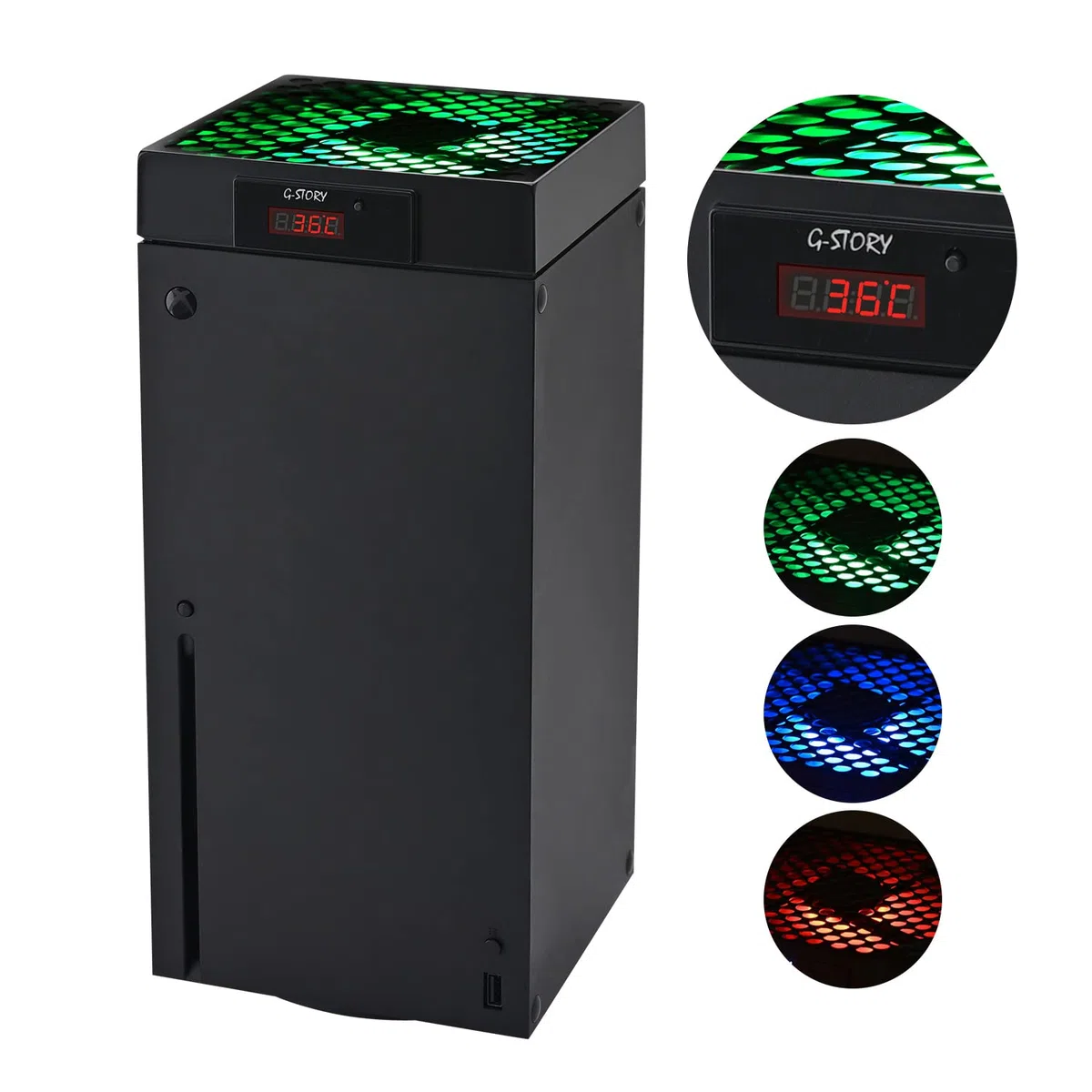 G-STORY Ventola di raffreddamento per Xbox Series X 140MM 3 velocità 1500/1750/2000RPM Nero