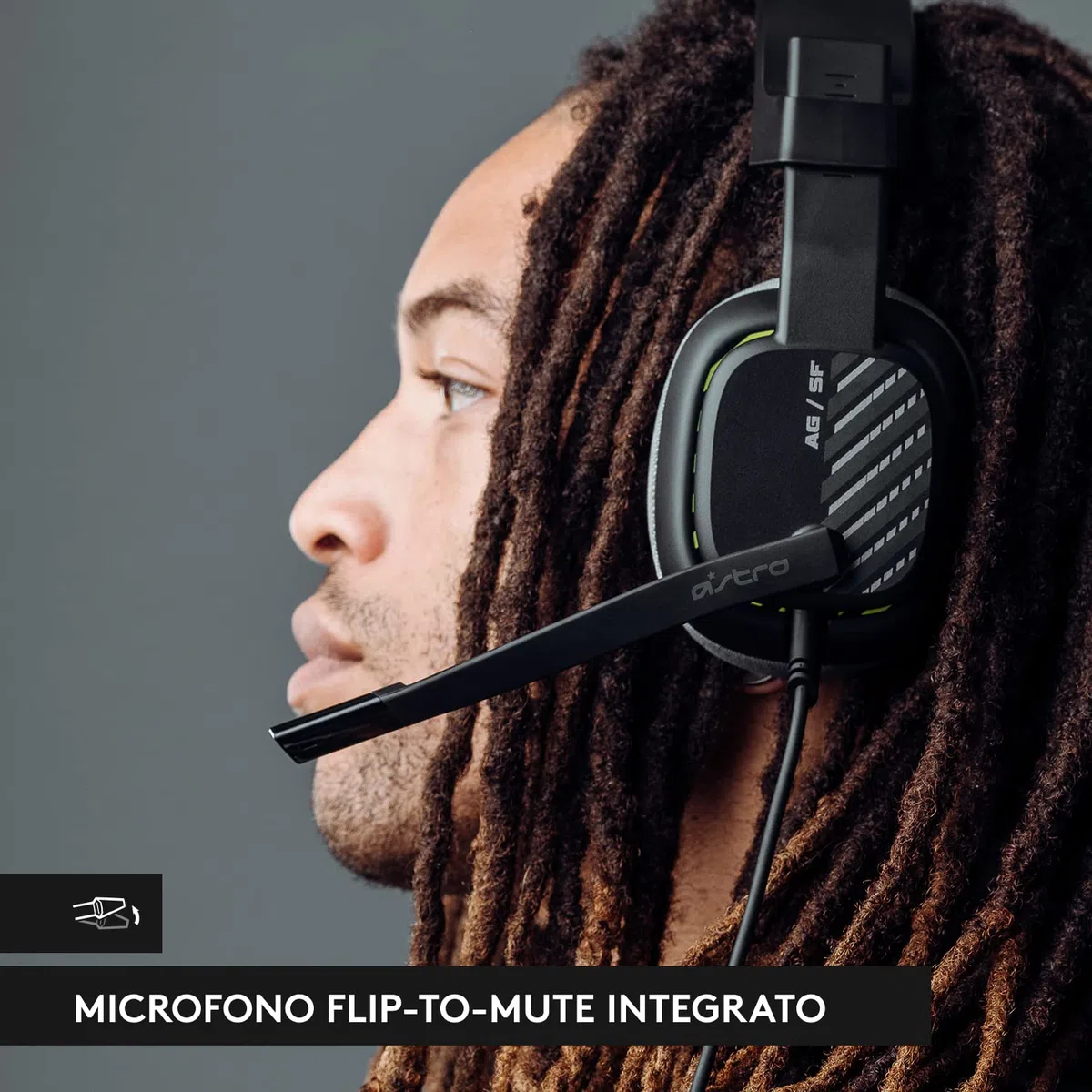 ASTRO A10 Cuffie Gaming Cablate Gen 2, Cuffie da Gioco Over-Ear con Microfono Flip-to-Mute, Leggere e Resistenti, Driver 32 mm, Compatibile con PS5, PS4, Nintendo Switch, PC - Nero