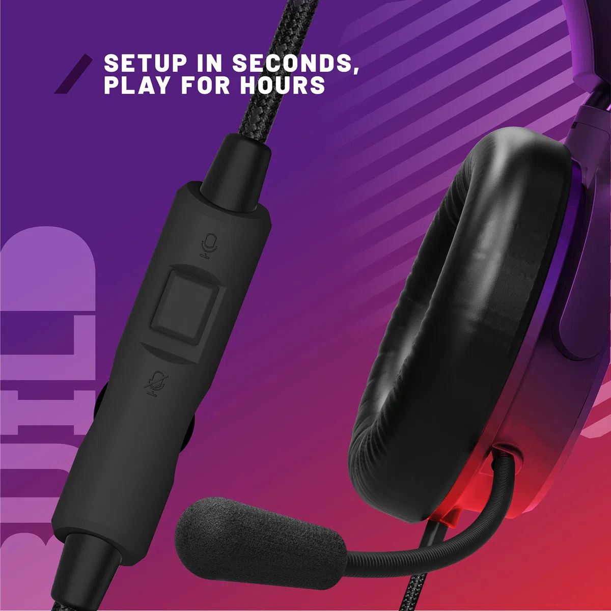 STEALTH C6-100 STRIKE Cuffie da gaming Rosso viola multipiattaforma Xbox PS Switch PC