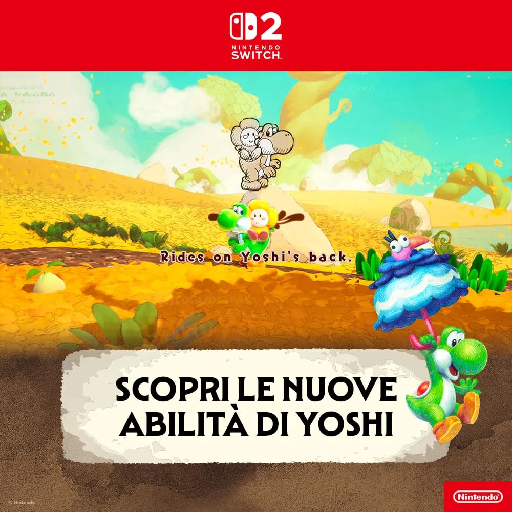 Yoshi and the Mysterious Book - Nintendo Switch 2 - Ed. Italiana - Versione su scheda